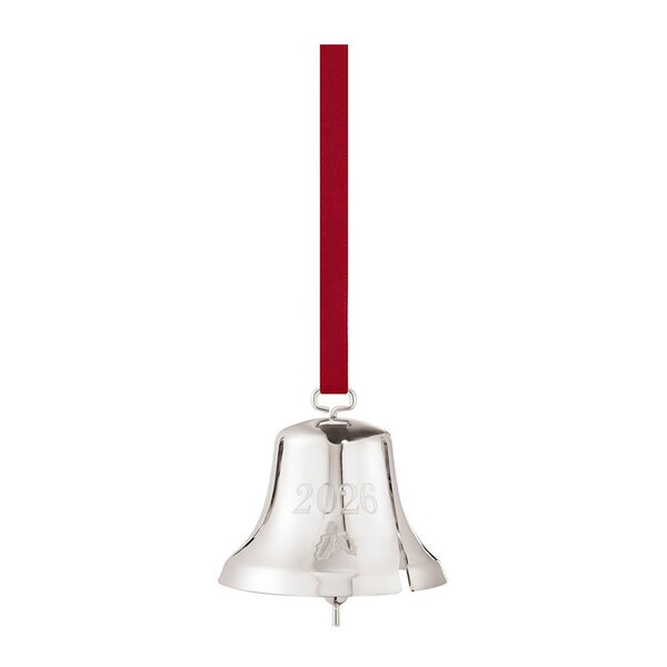 2026 juleklokke 5,2 cm sølv