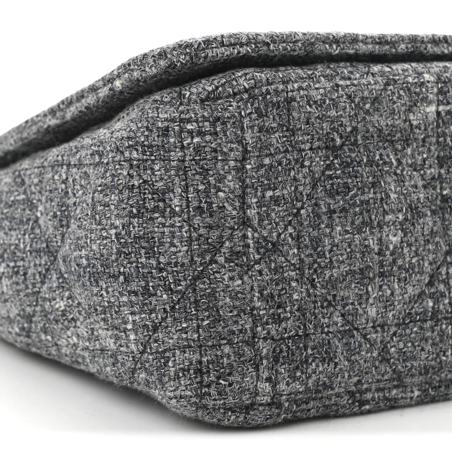 Tweed Macrocannage Medium Caro Bag Black