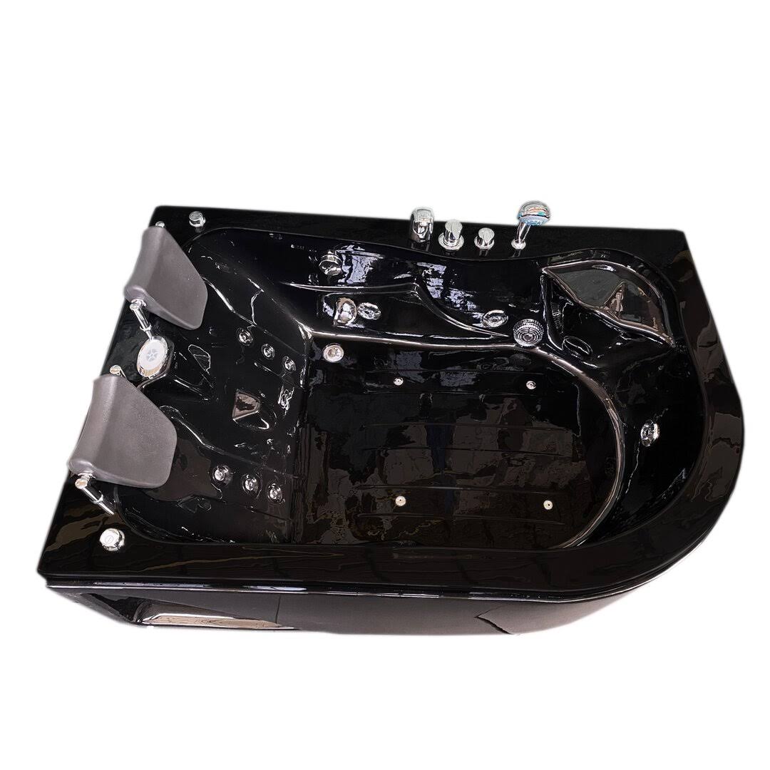 Simba USA Whirlpool Bathtub Hot Tub Massage 2 Persons Hydrotherapy Black Havana + Heater