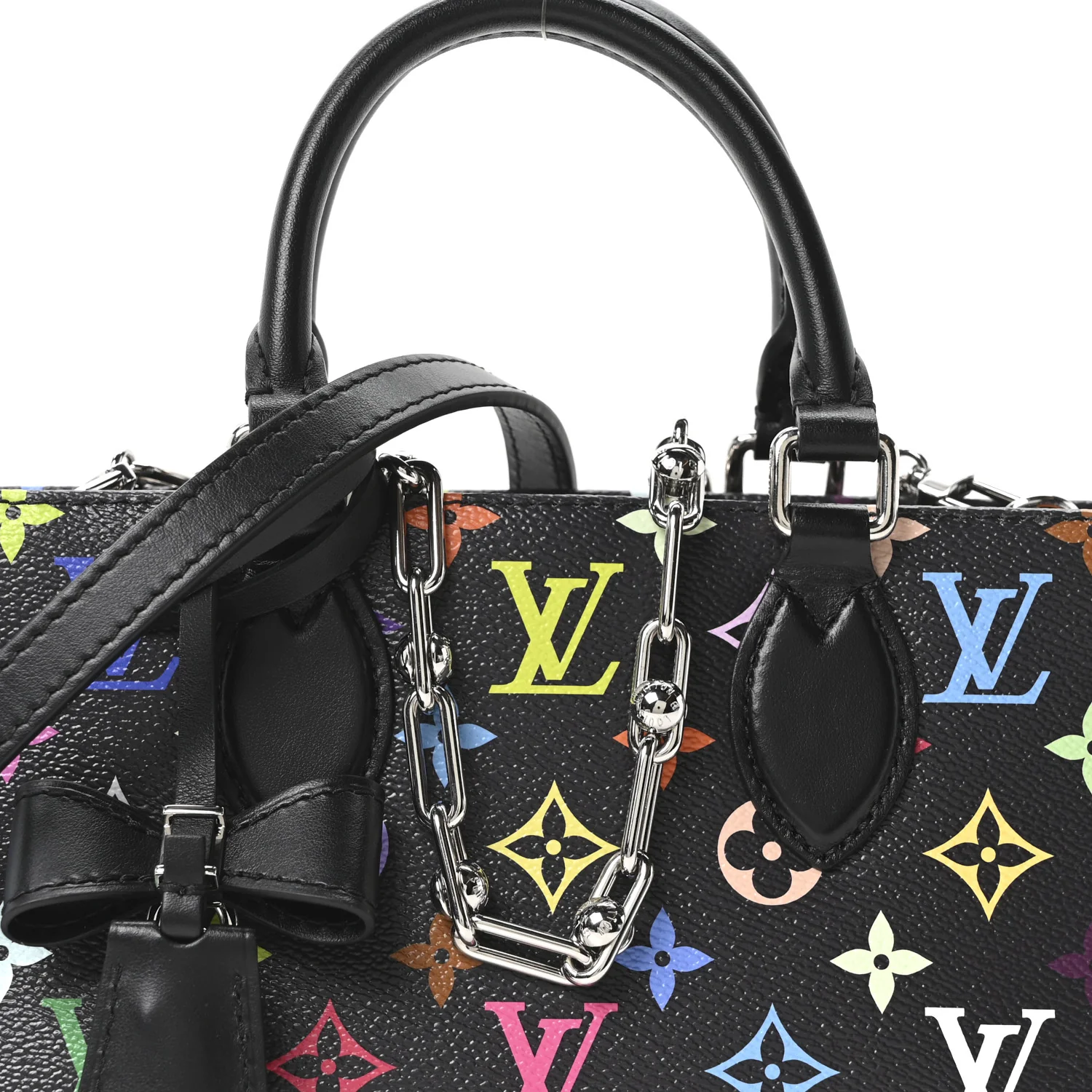LV X TM Monogram Multicolor OnTheGo East West Black