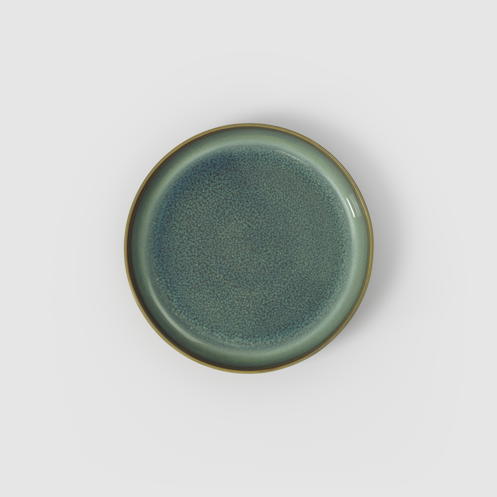 Crafted Pasta bowl - Green, 15.3 oz, Premium Porcelain