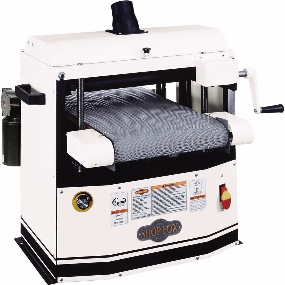 Shop Fox 12In Bench Top Drum Sander 115V 1 1/2Hp 1 Phase