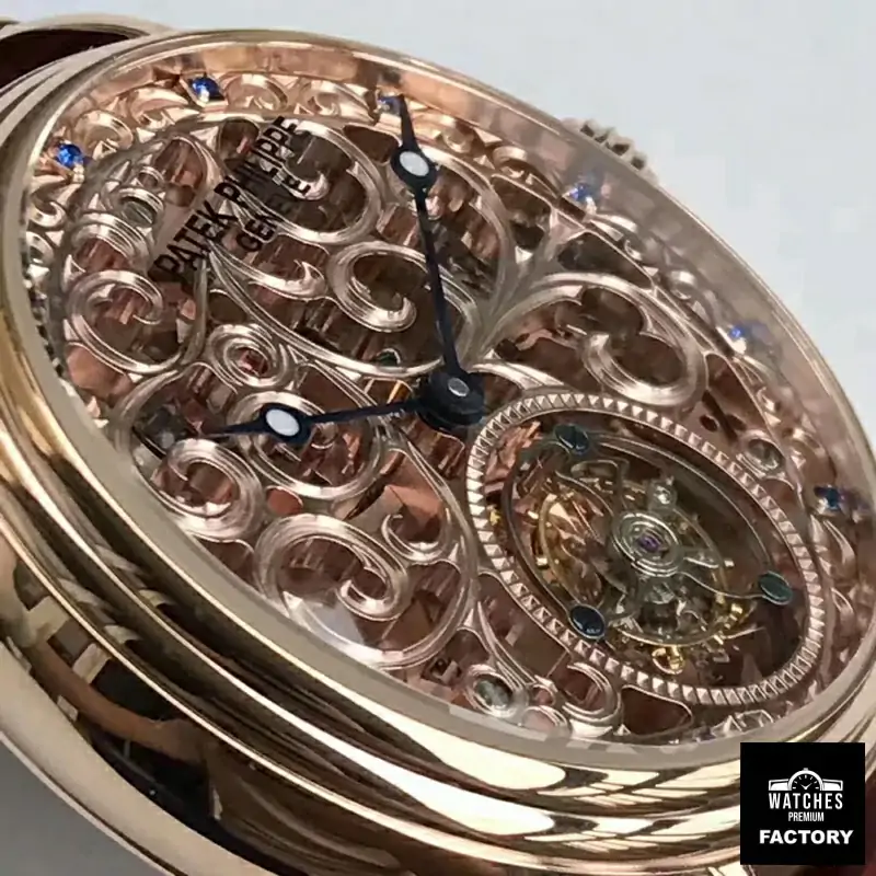 Patek Philippe Tourbillon Rose Gold Skeleton Dial