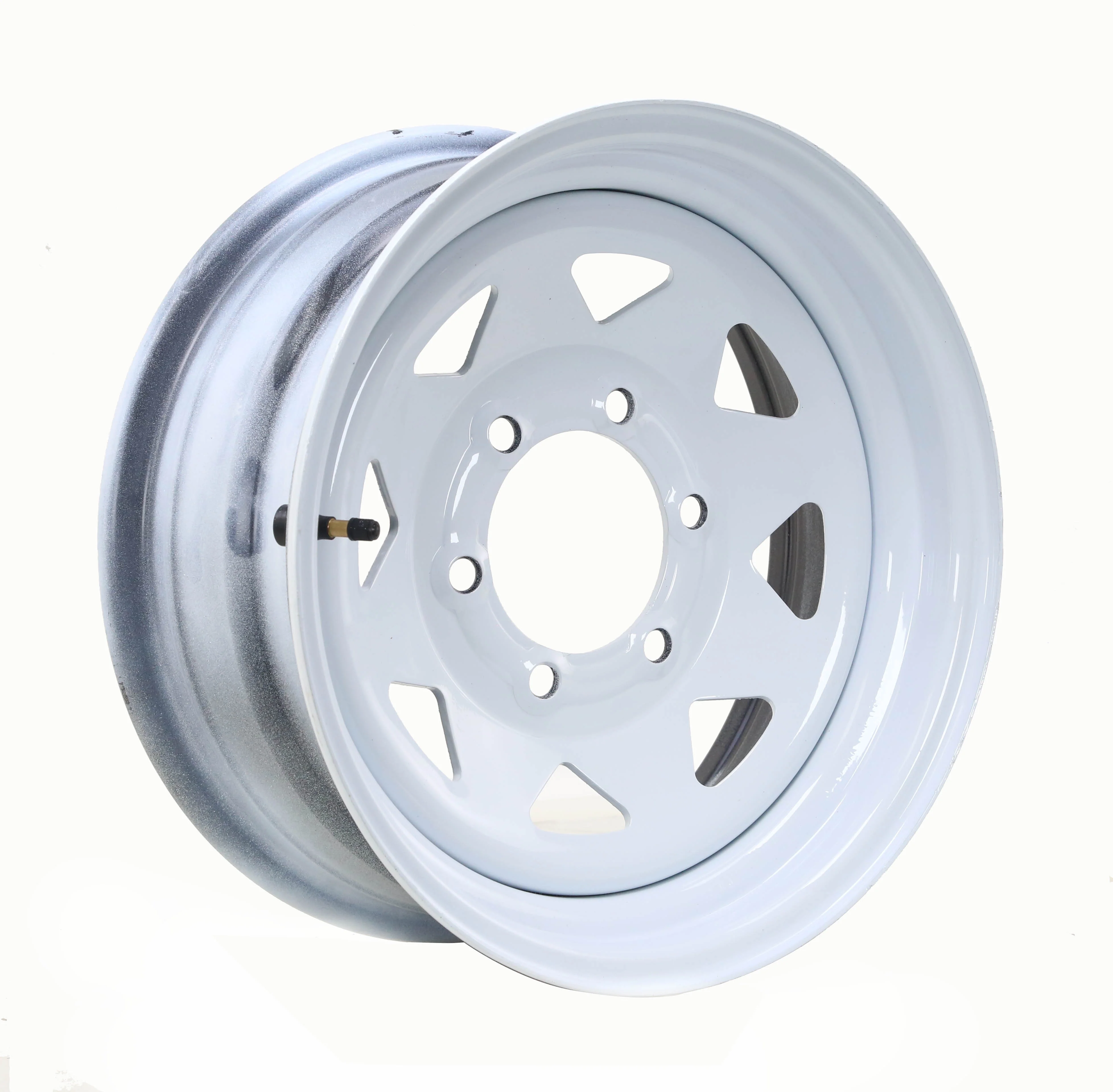 Free Country Trailer Tire Wheel Assembly ST225/75R15 10 - Ply E 117M 6 Lug on 5.5