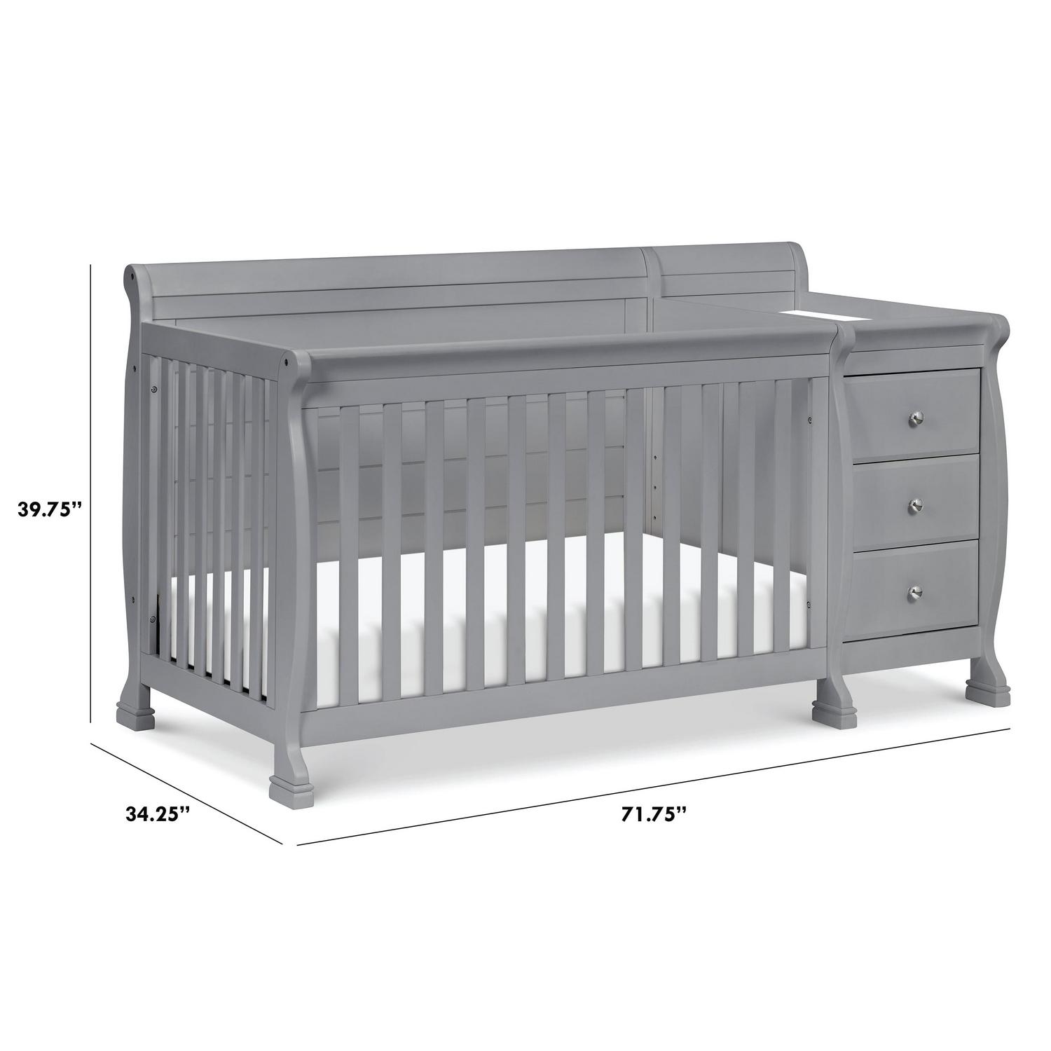 Davinci Kalani 4 - in - 1 Convertible Crib & Changer in Grey