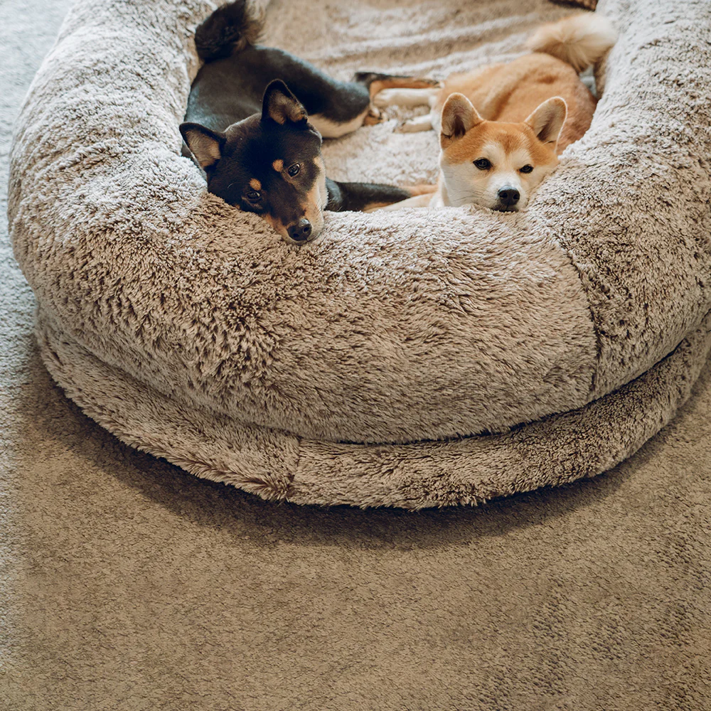 Luxury Super Large Sleep Deeper Oval Bed Human Dog Bed