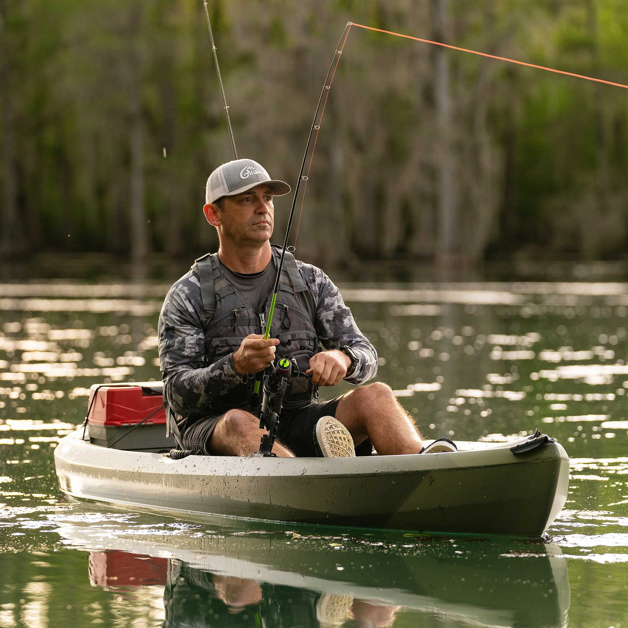 Lifetime Tamarack Angler 10 Ft. Fishing Kayak, Volcano Fusion (91340)