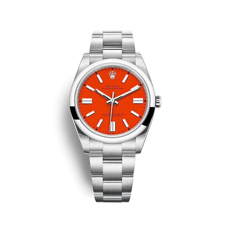 [Super Clone]R124300 Oyster-Perpetual Coral Red - New