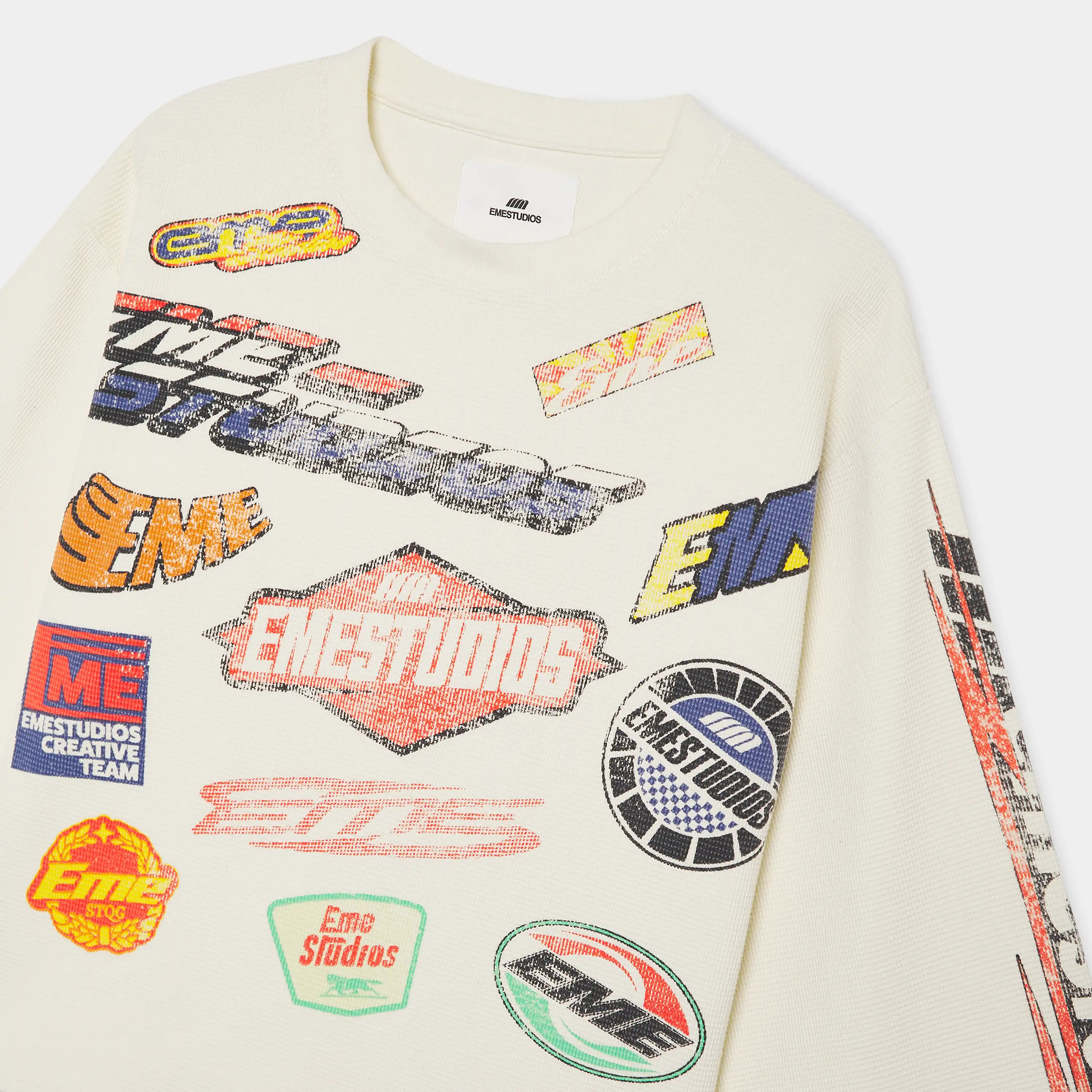Waffle Off Sand Crewneck