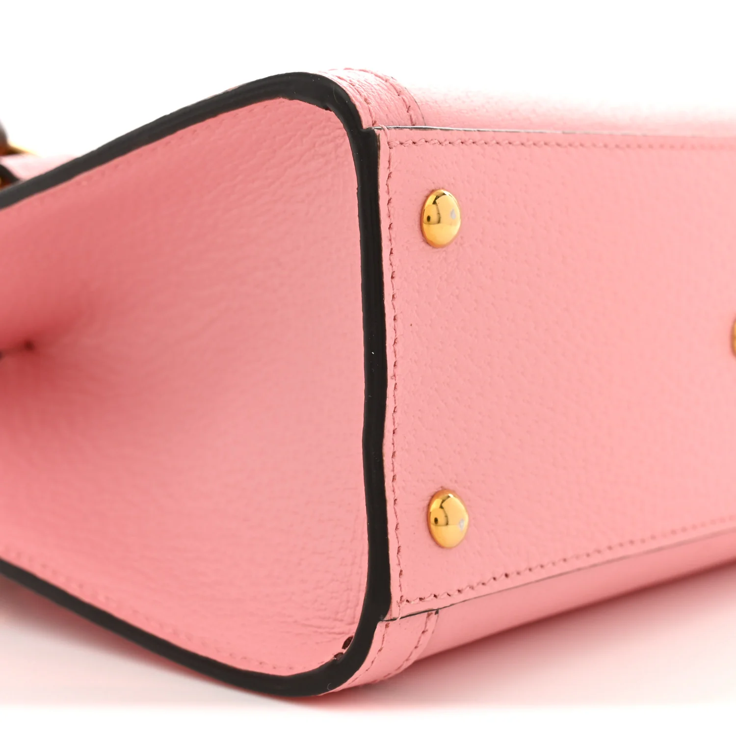 Wonka Grain Calfskin Mini Diana Tote Bag Wild Rose Black