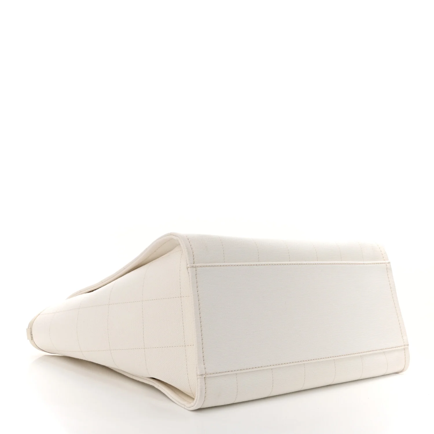 Cotton Medium Deauville Tote White