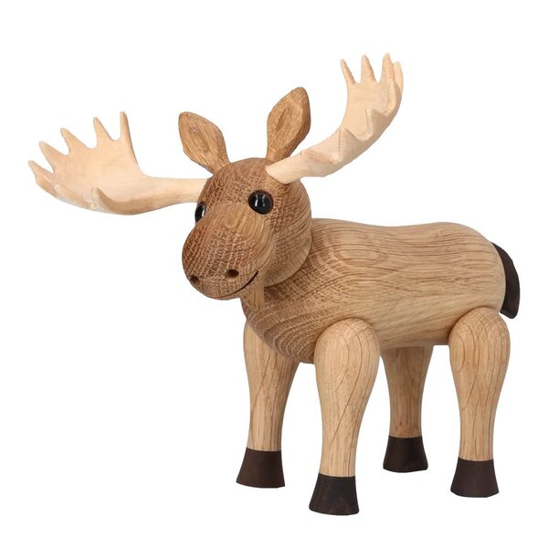 Harald Moose trefigur 15,5 cm eik
