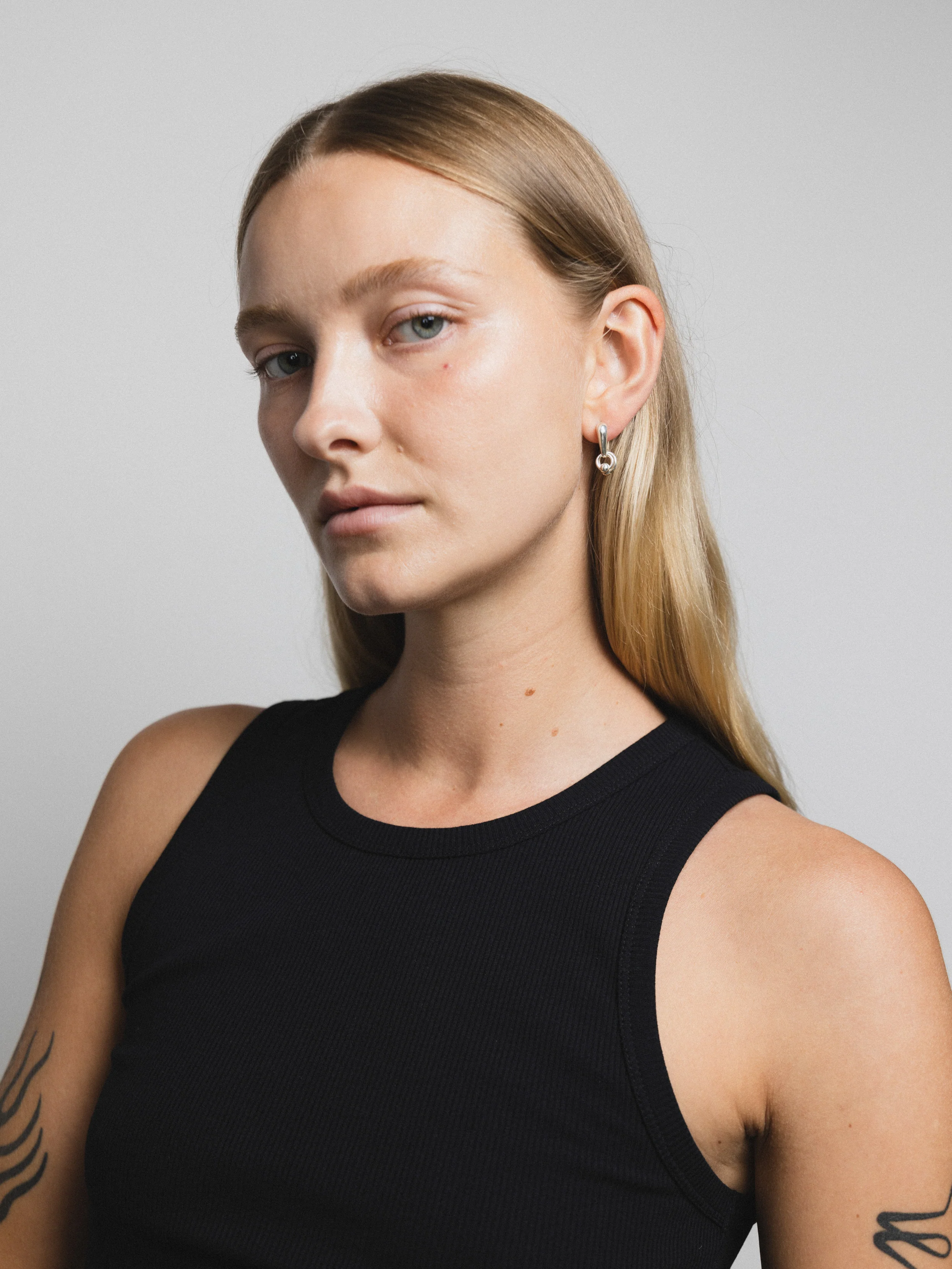 Fae Hoops in Sterling Silver
