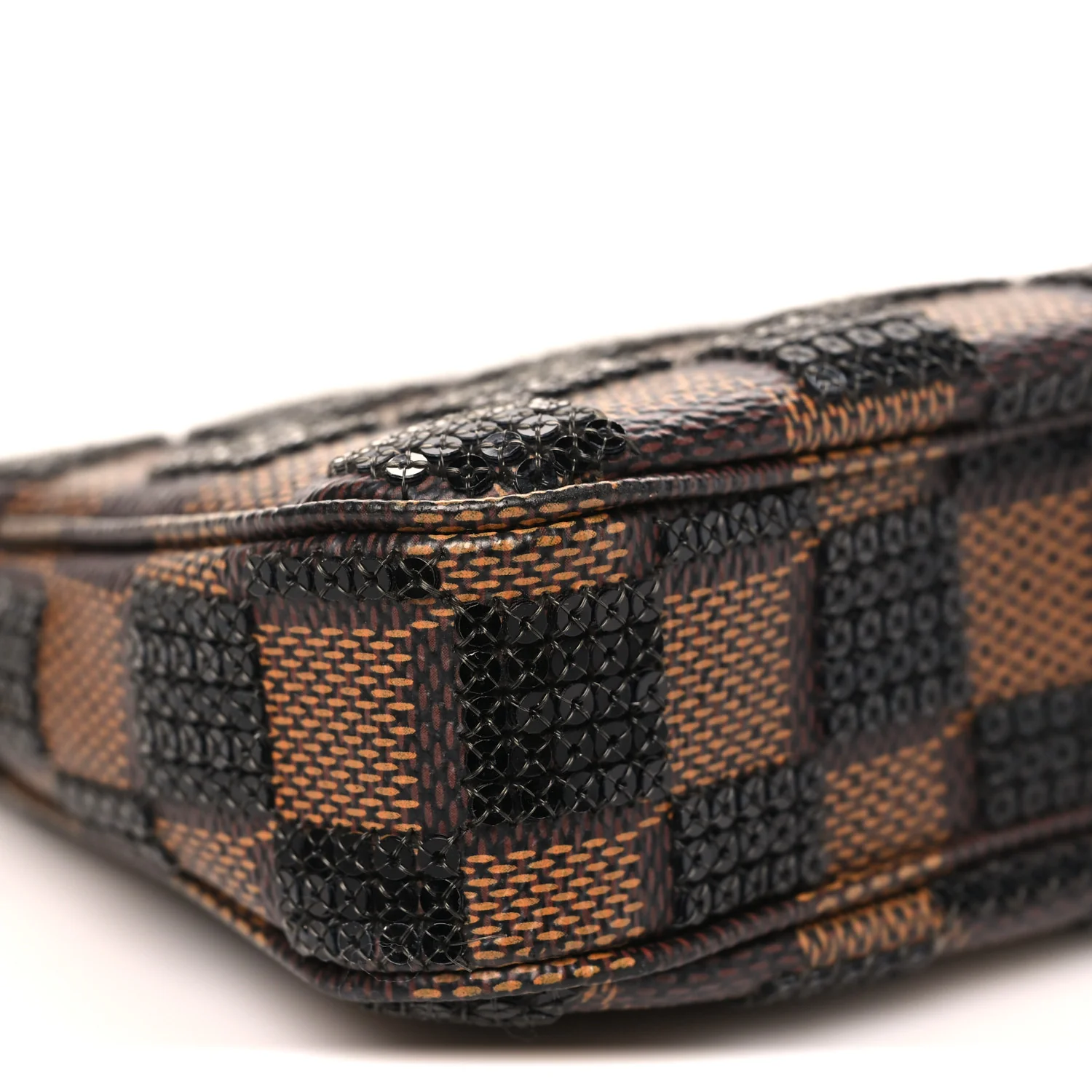 Damier Paillettes Mini Pochette Accessories Black