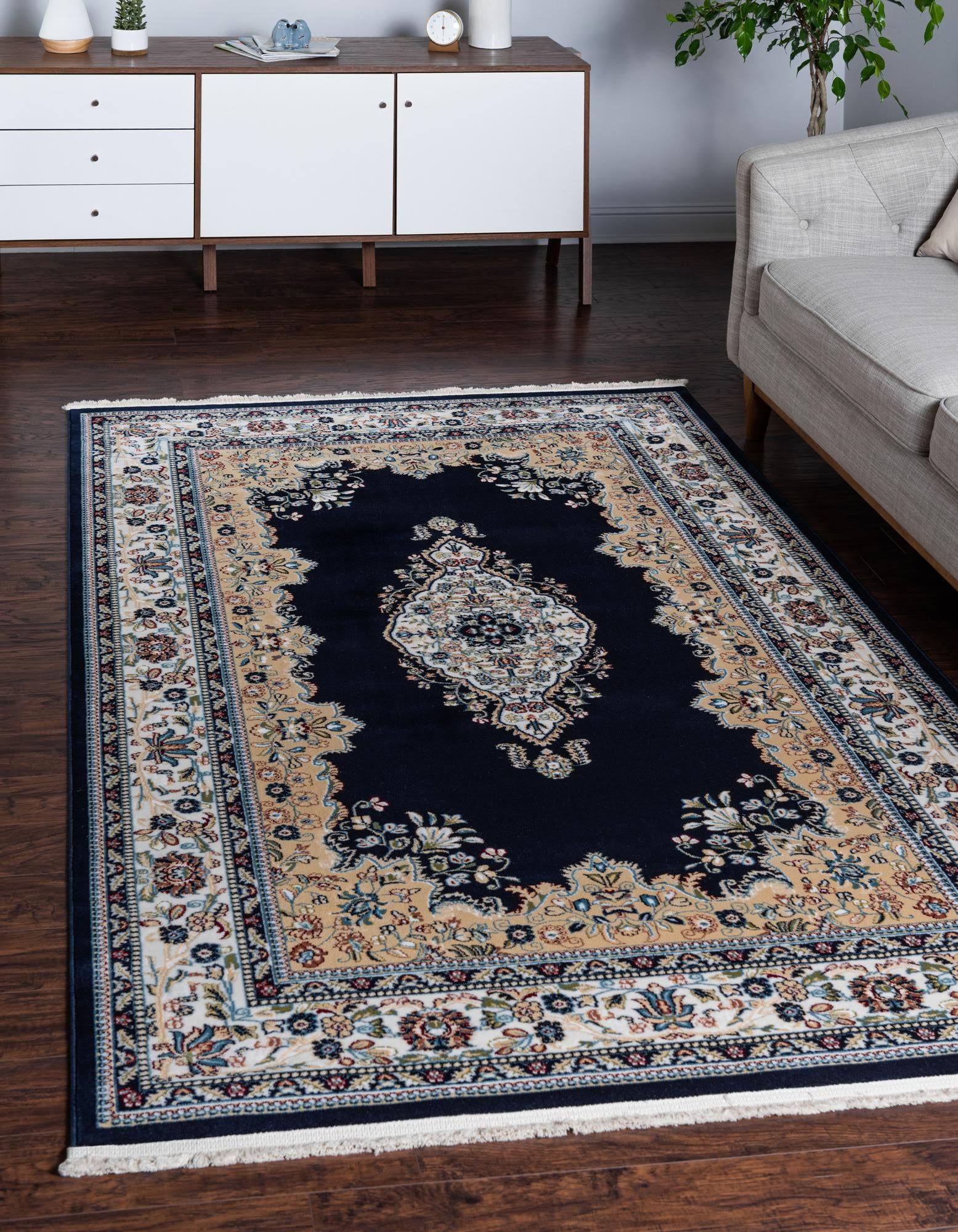 Unique Loom Windsor Narenj Area Rug (10' x 13' - Navy Blue)