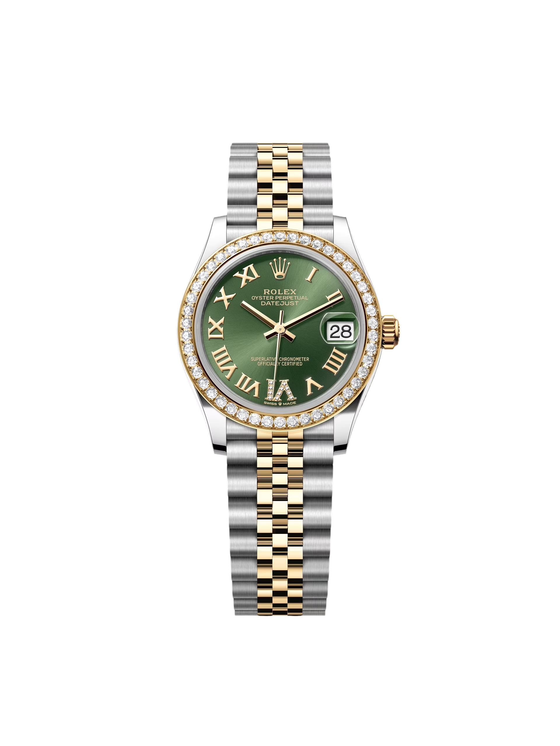 【Super Clone】RLX Datejust m278383RBR-0015/0016 31mm Olive Green Dial Oyster Bracelet