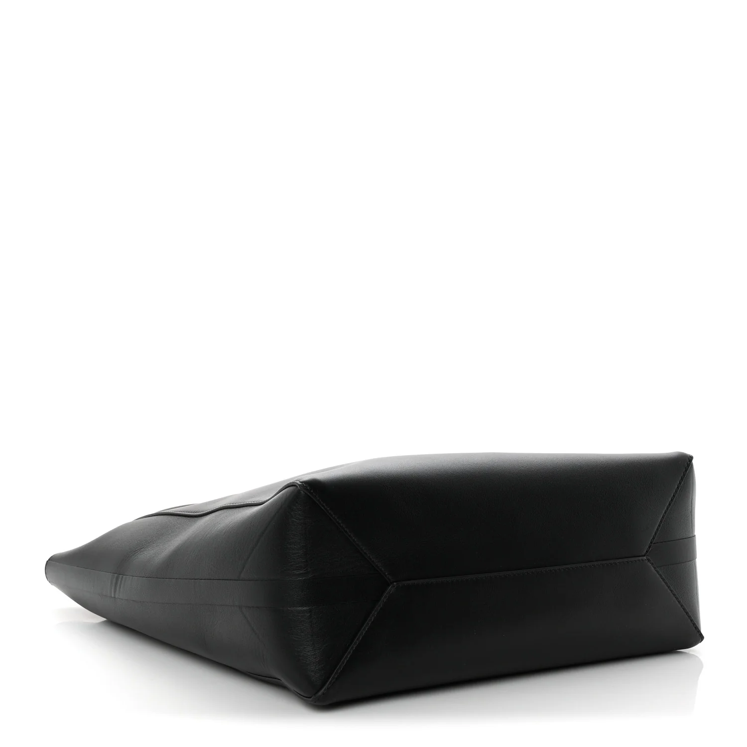 Calfskin Vlogo Medium Locker Tote Black