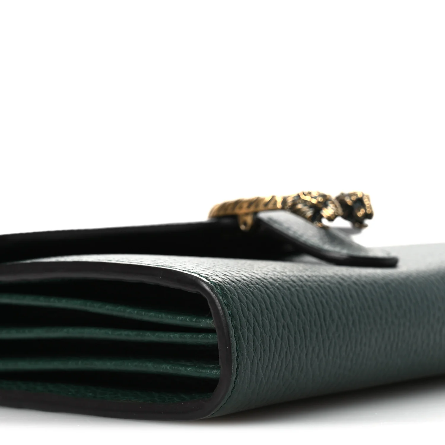 Calfskin Garden Dionysus Chain Wallet Emerald