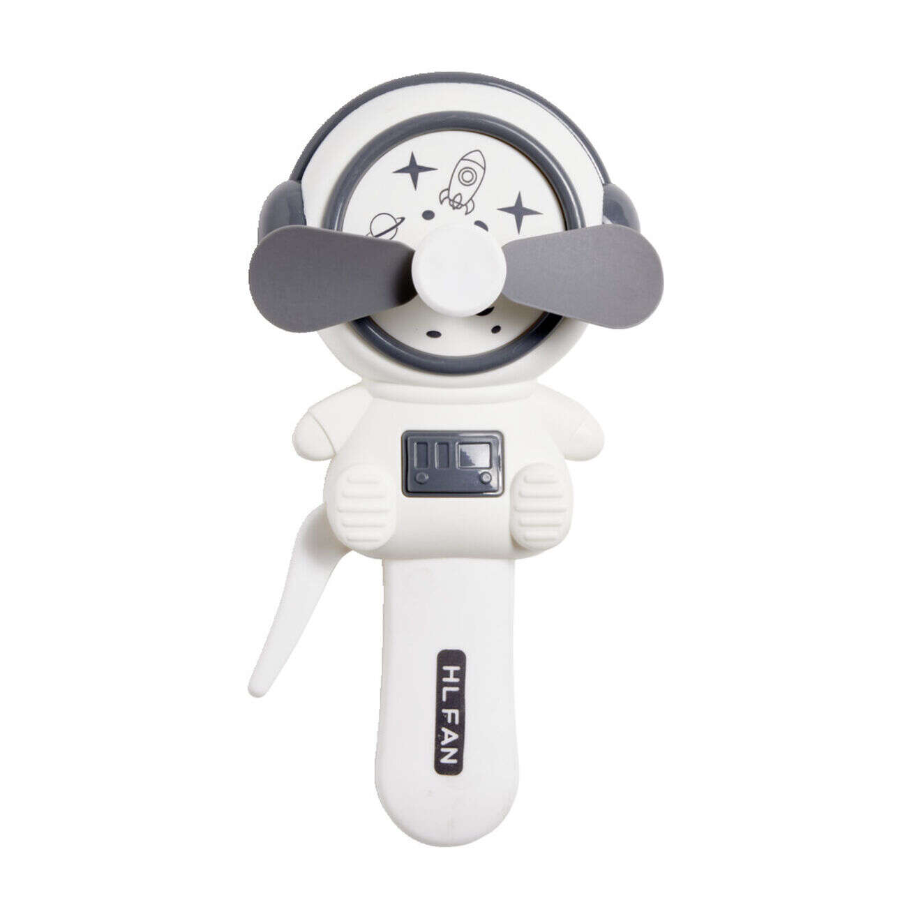 Ventilateur manuel forme astronaute 3 coloris