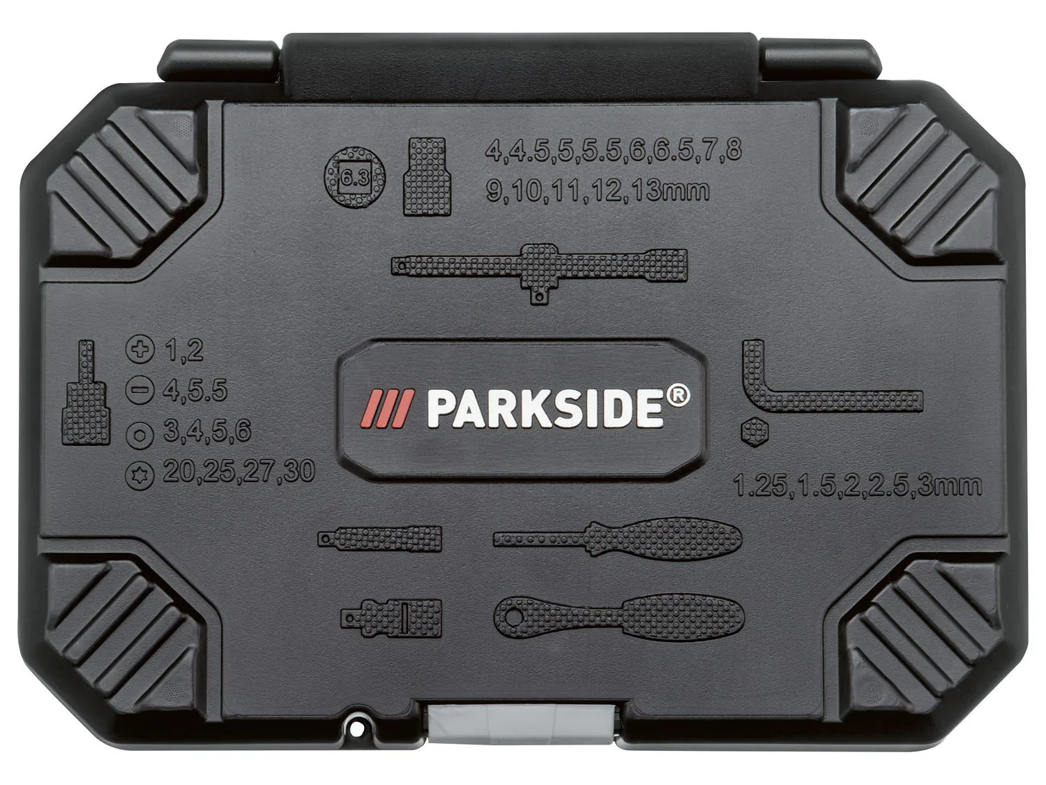 PARKSIDE Set de douilles et d'embouts, 36 pices