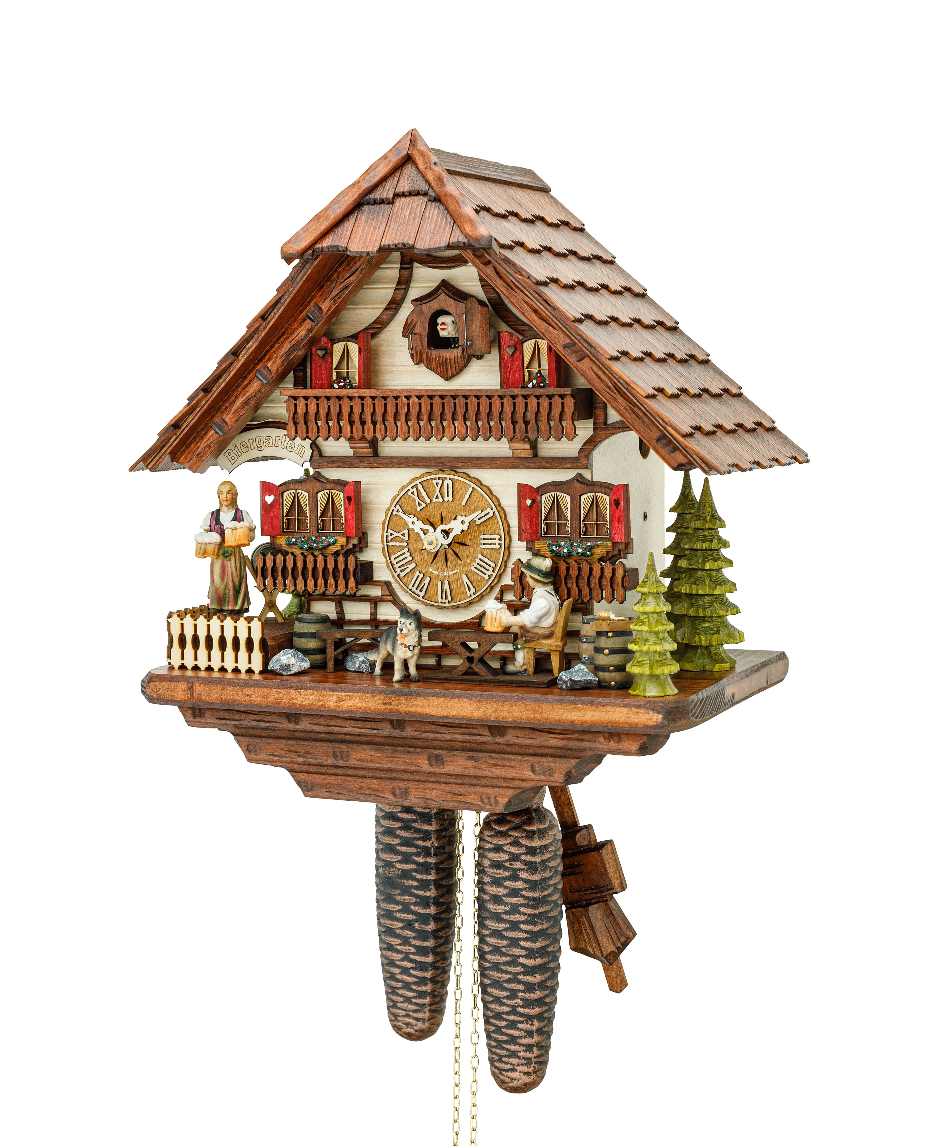 Hekas Cuckoo Clock Black Forest House - 8-Day Movement - 869 EX