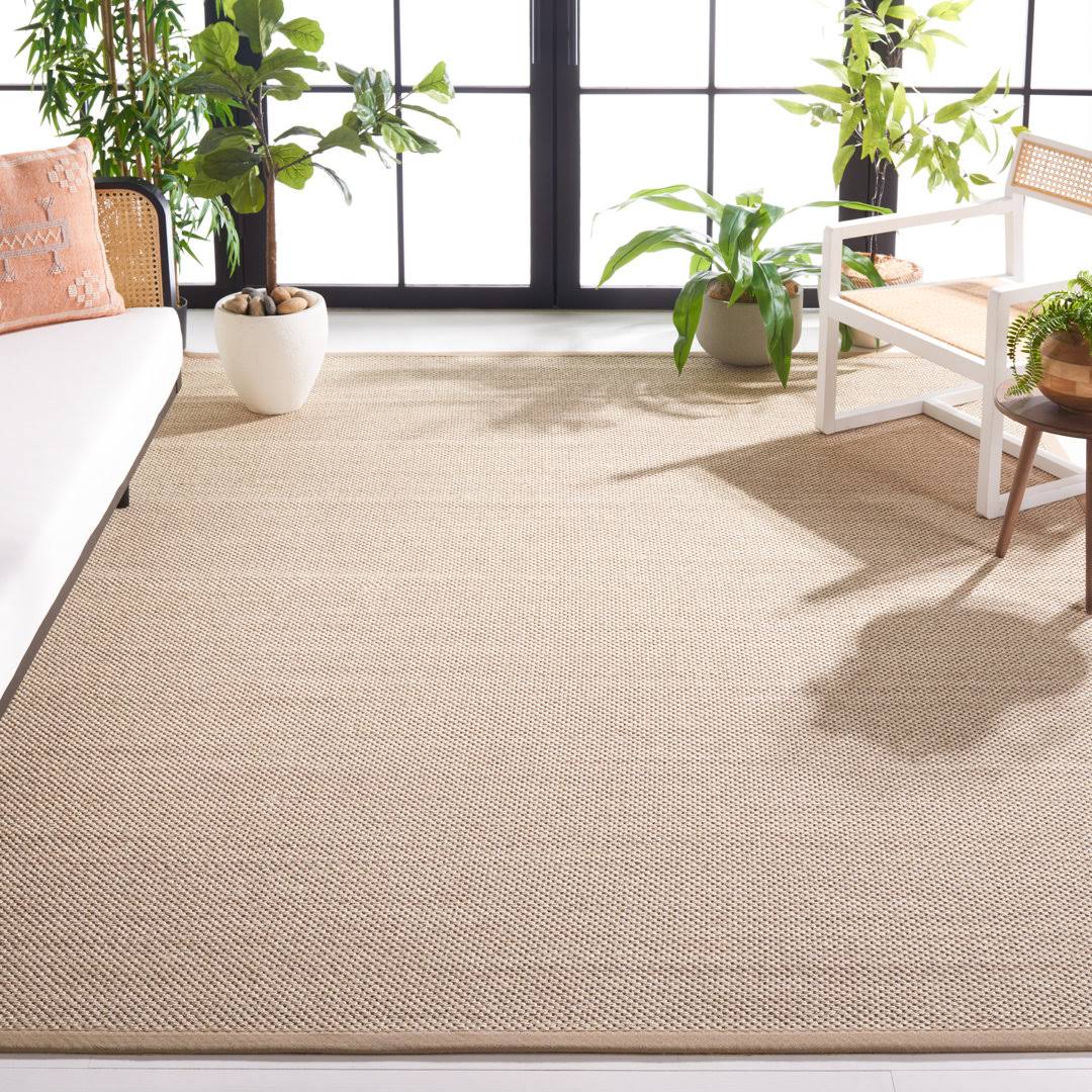 Torbin Jute/Sisal Marble/Linen Area Rug Highland Dunes Rug Size: Rectangle 8' x 10'