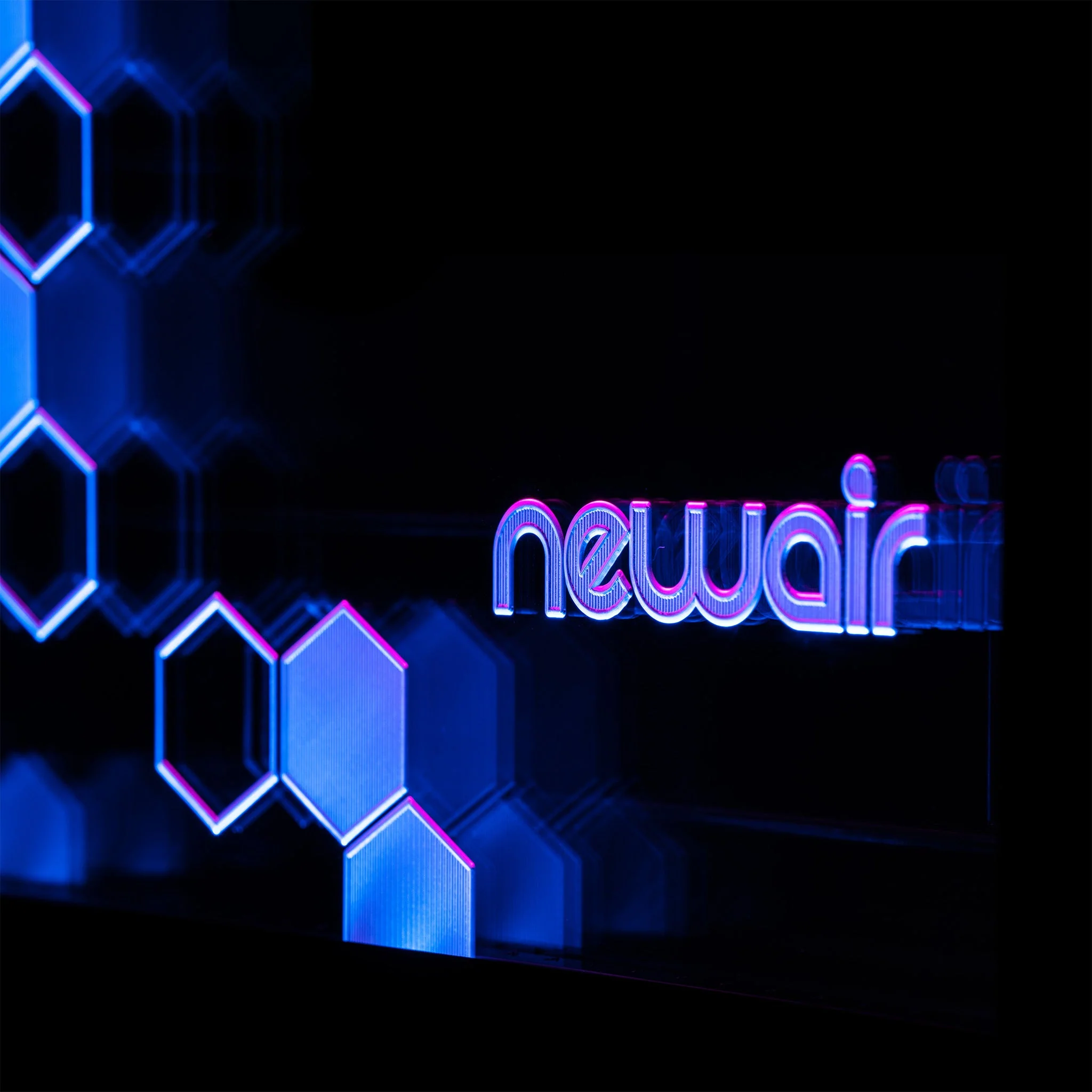 Newair Prismatic Series Beverage Fridge with RGB HexaColor LED Lights