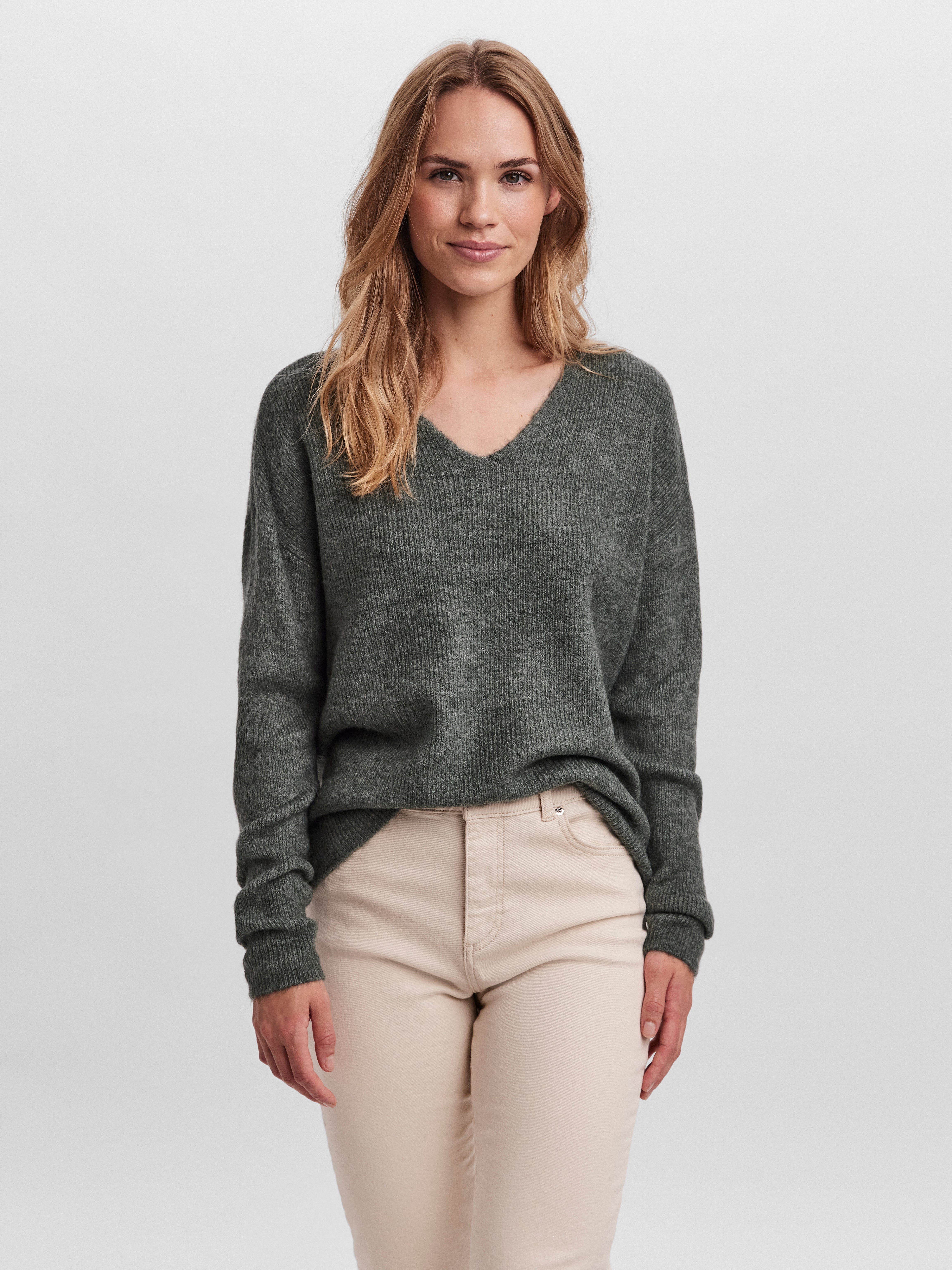 VERO MODA® VMCREWLEFILE Knitted pullover