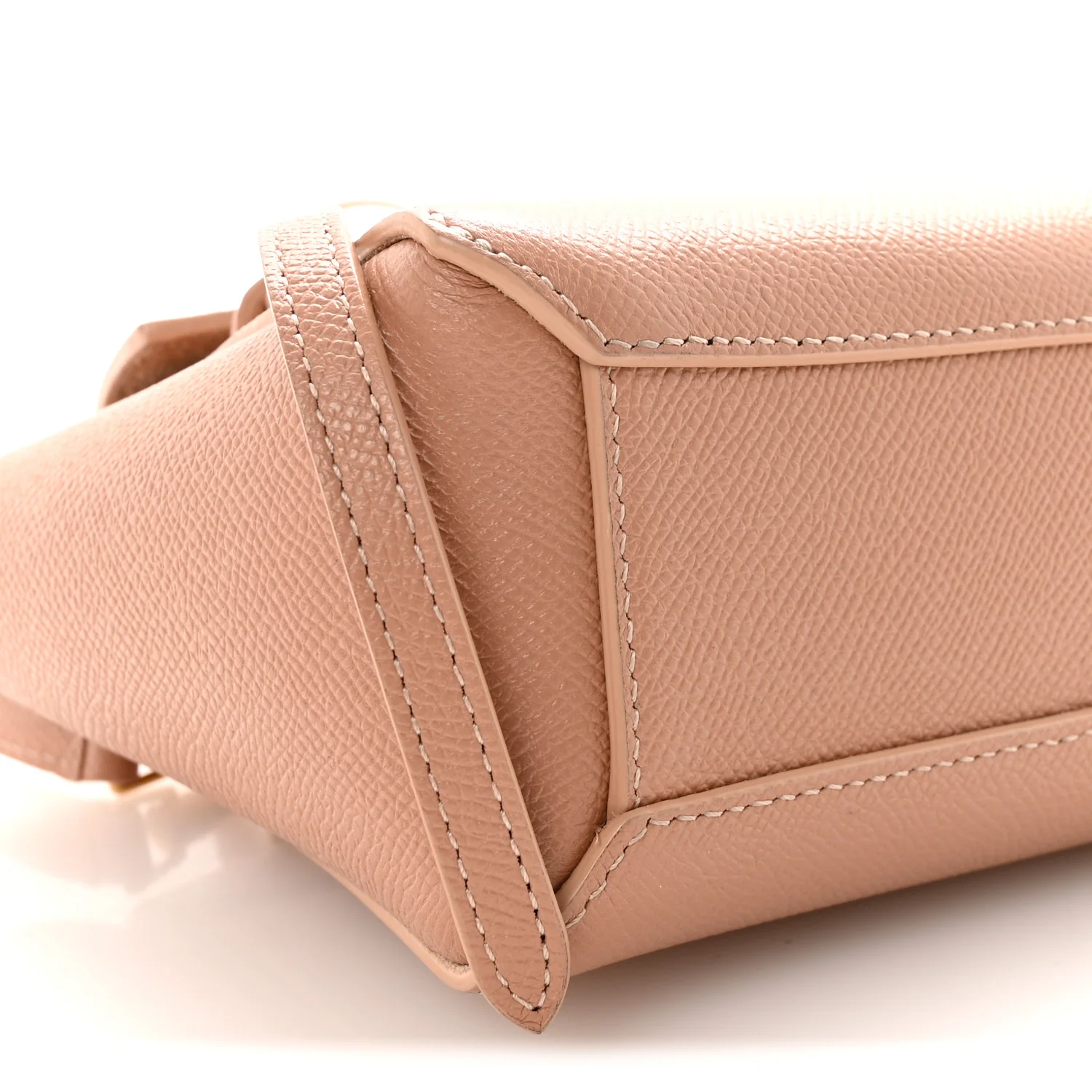 Grained Calfskin Micro Belt Bag Vintage Pink