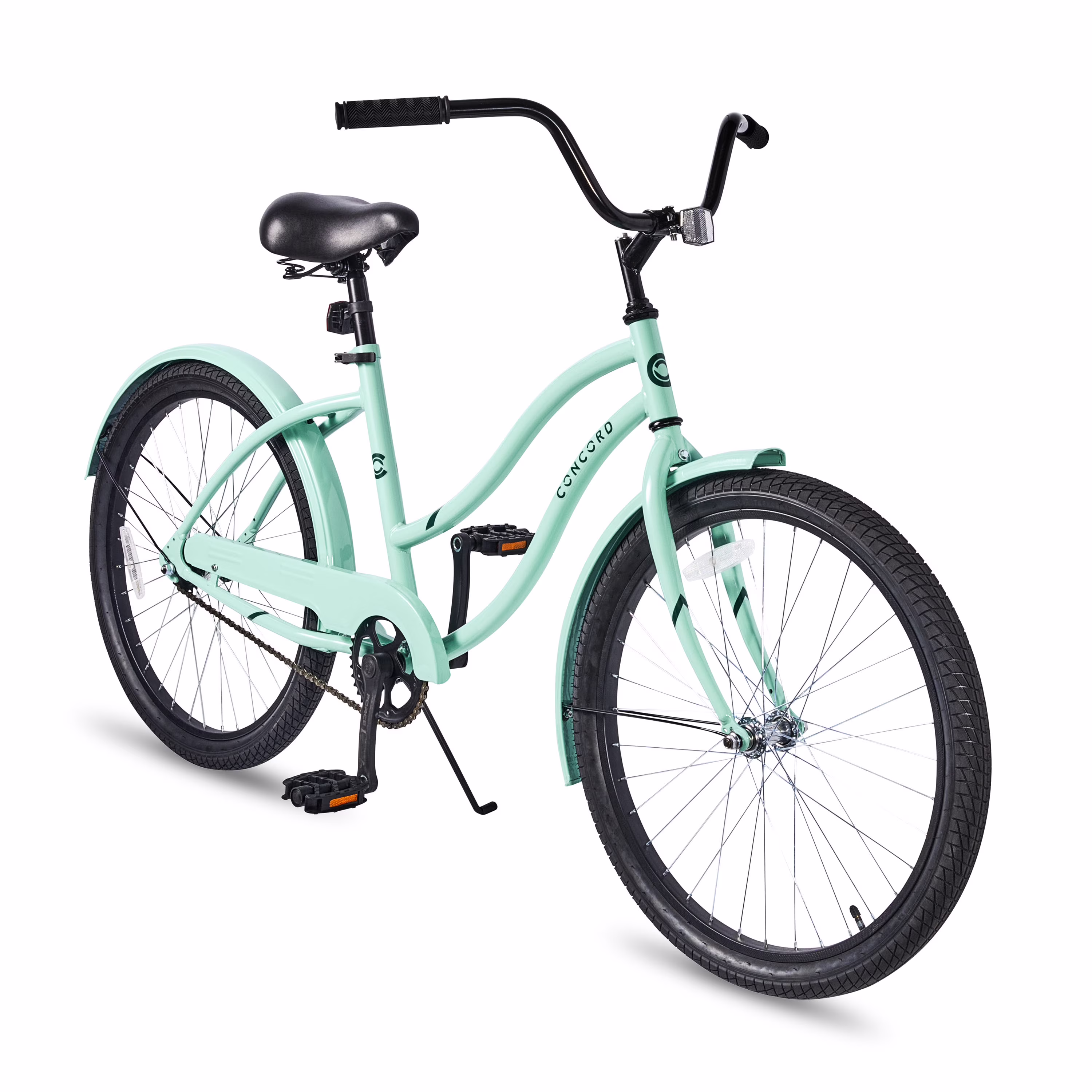 24" Pacifica Cruiser Bicycle, Fits Riders 4'6" 5'6", Teen, Unisex, Sea Green
