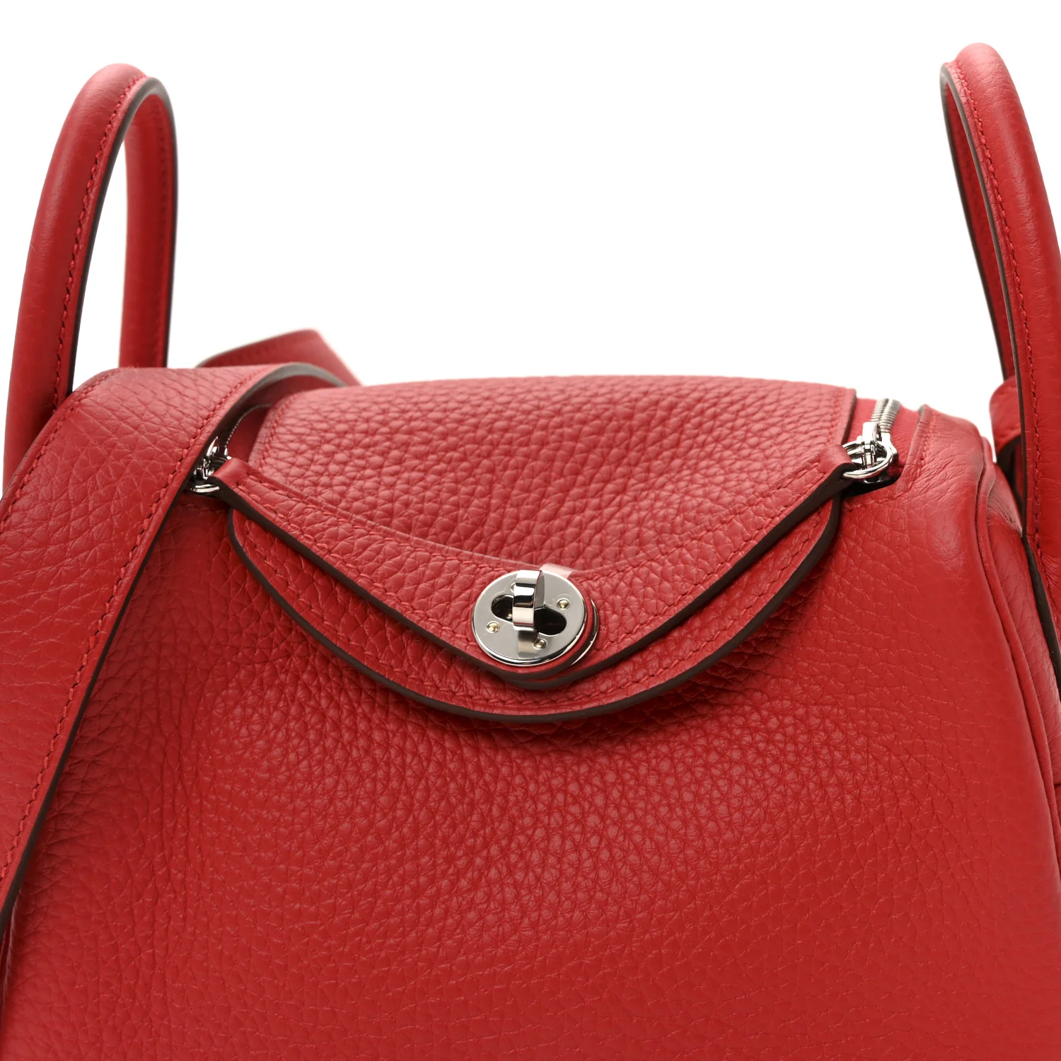 Taurillon Clemence Mini Lindy 20 Rouge Radieux