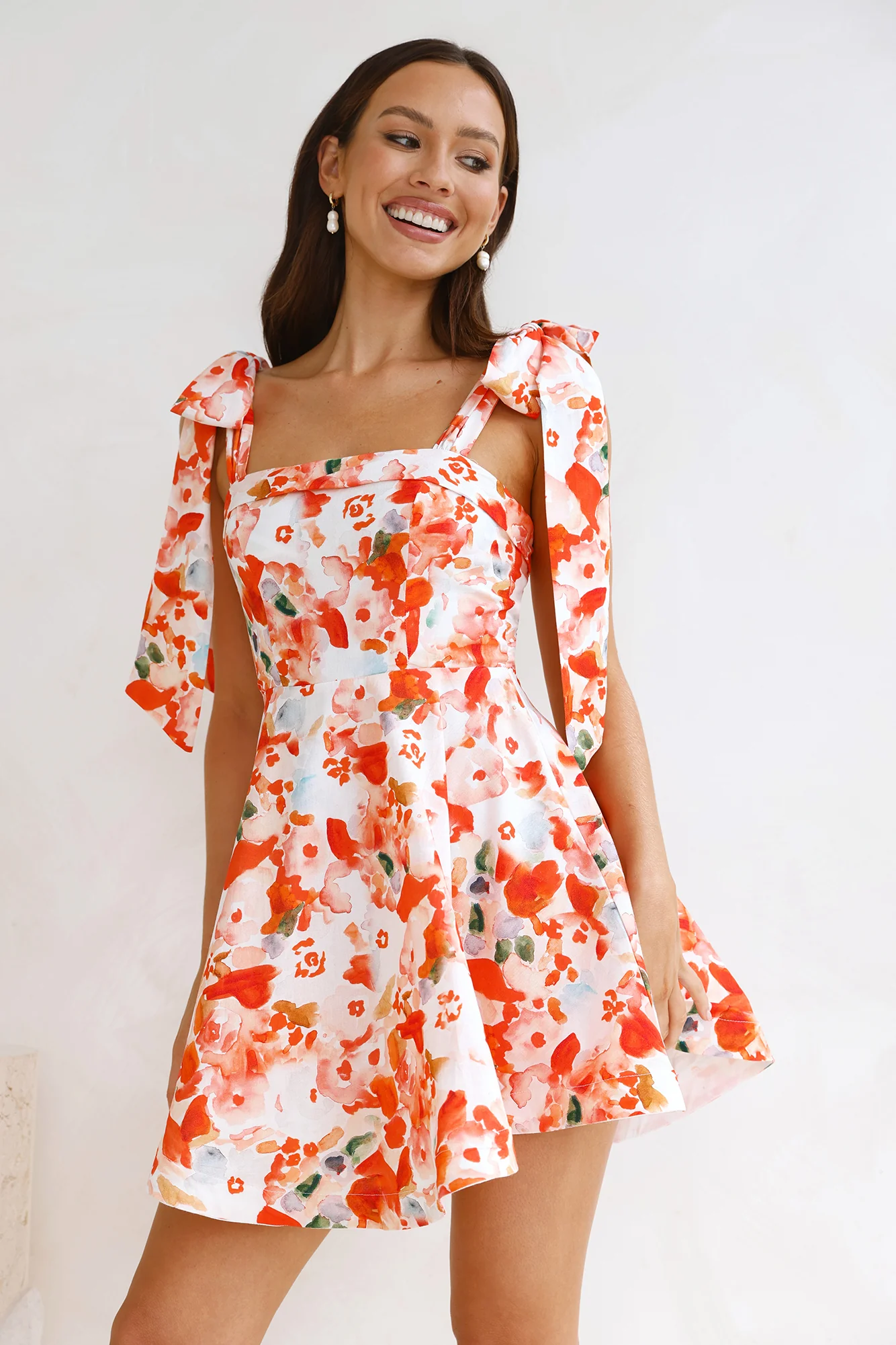 Good Morning Mini Dress Orange