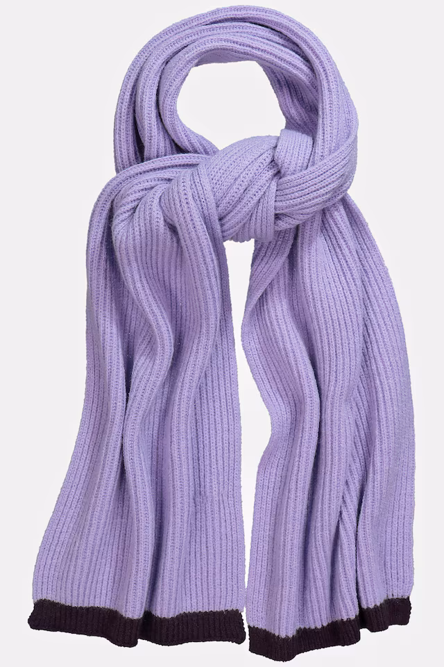 Two-Tone Knit Scarf