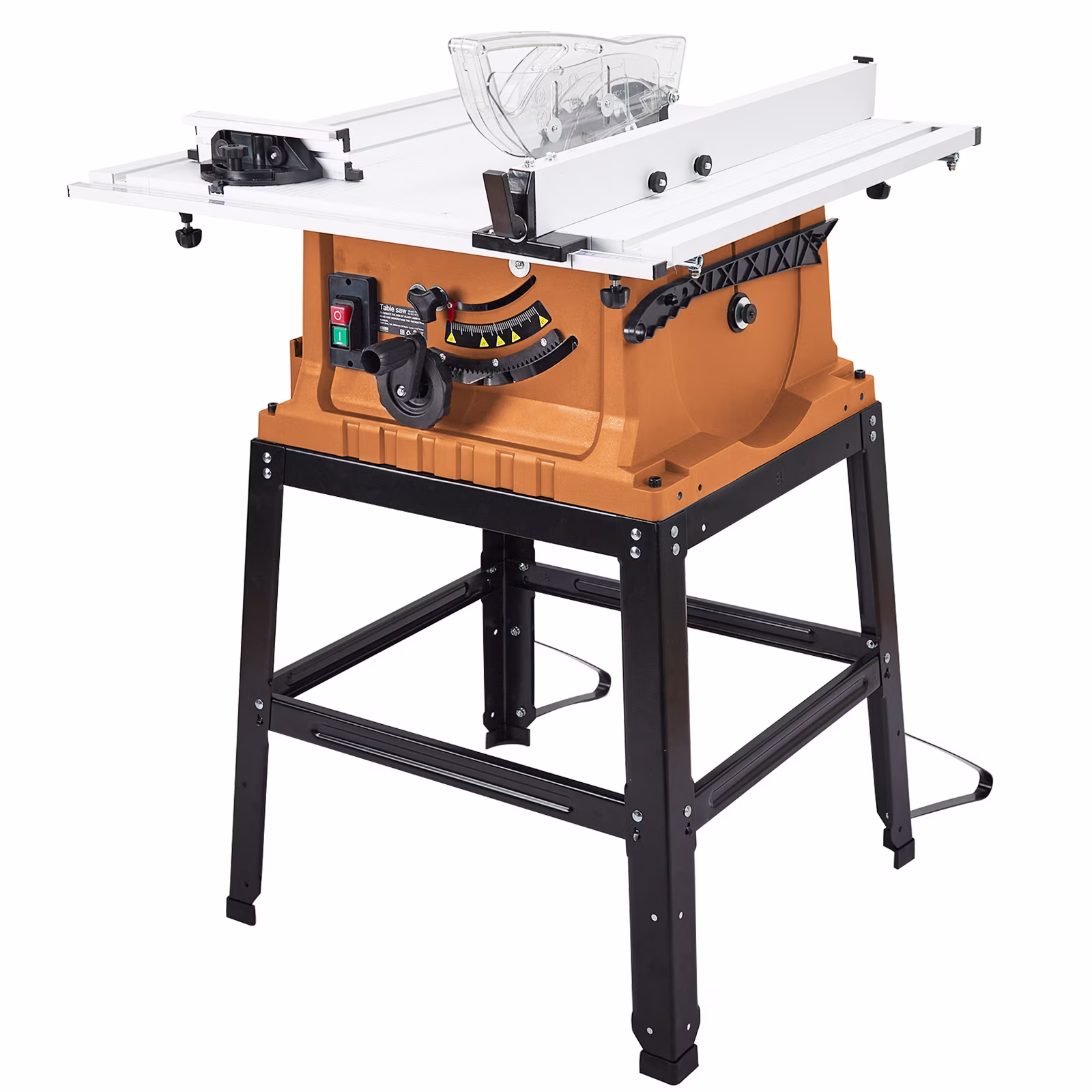 1800W, 15A 10in Portable Table Power Saw, 5000 RPM(Red) - Image 5