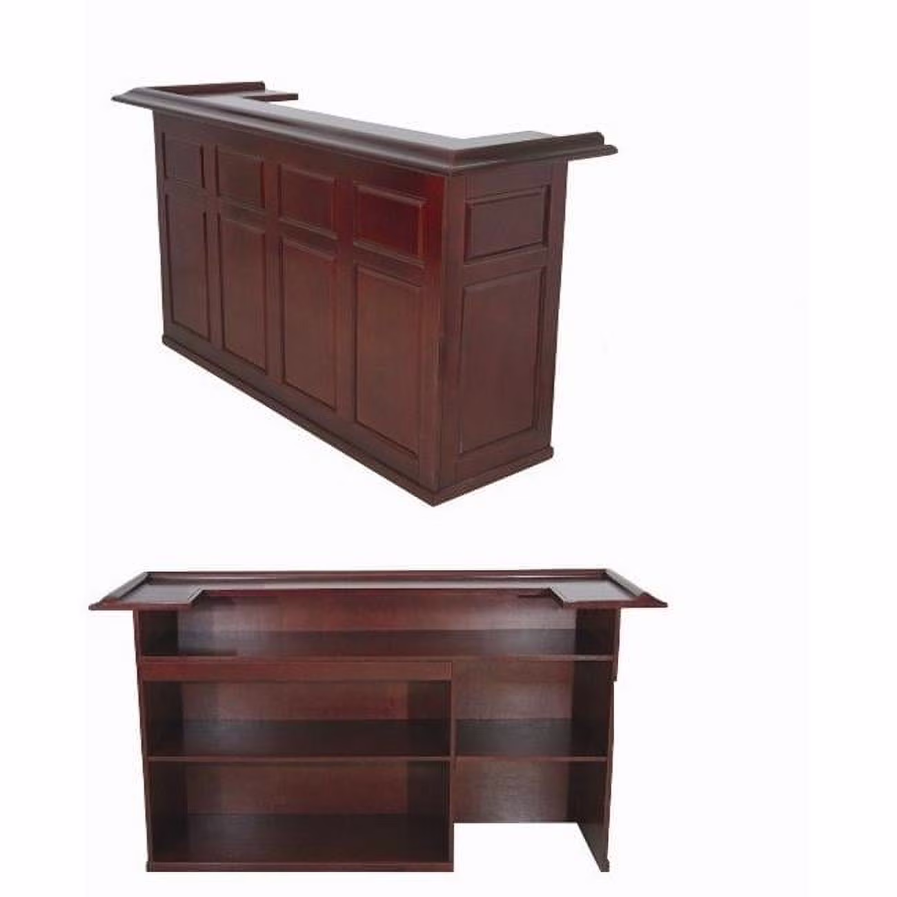 Wood Home Bar - Cappuccino