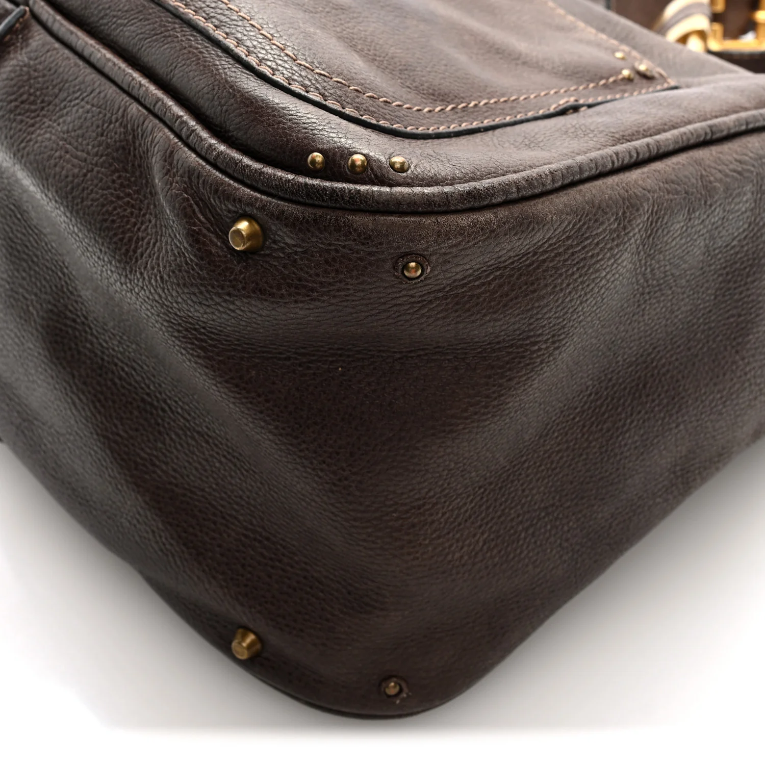 Calfskin Paddington Hobo Brown