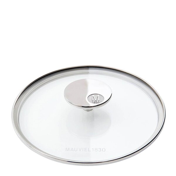 M'360 glasslokk 20 cm klar/stål