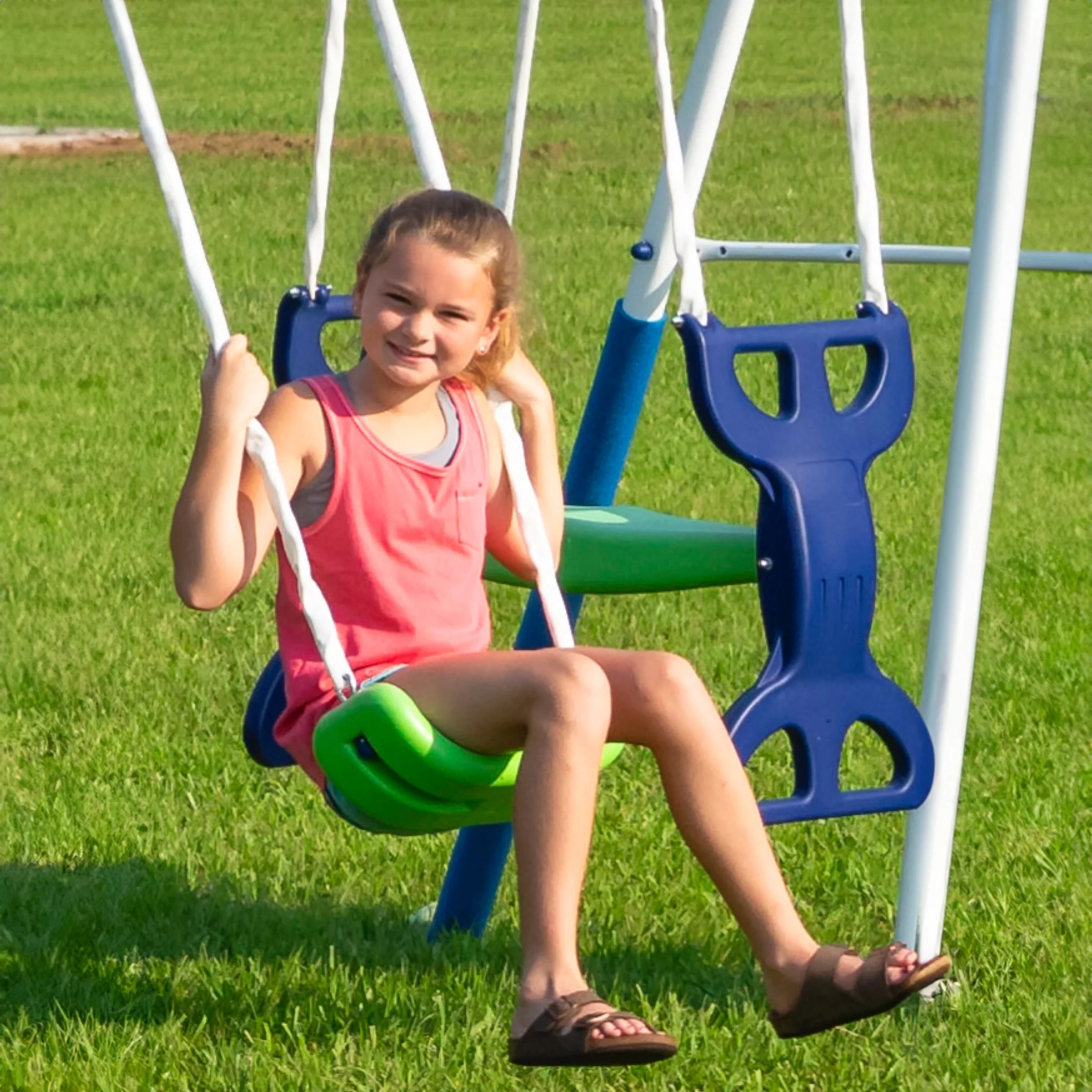 All Star Playground Metal Swing Set for up to 7 Children - Image 2