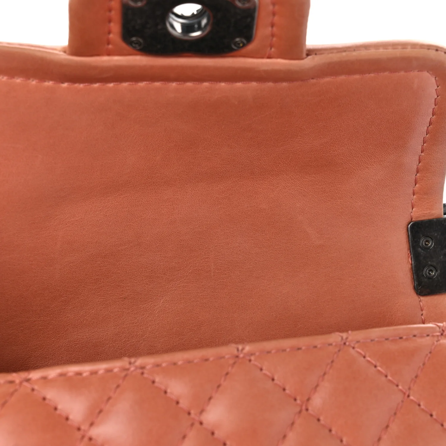 Calfskin Quilted Small Prestige Top Handle Flap Pink
