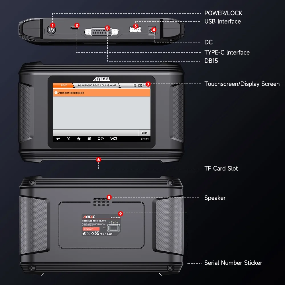 DM500 Car OBD2 Scanner Mileage Adjustment Odometer Correction Oil Tool - Image 10