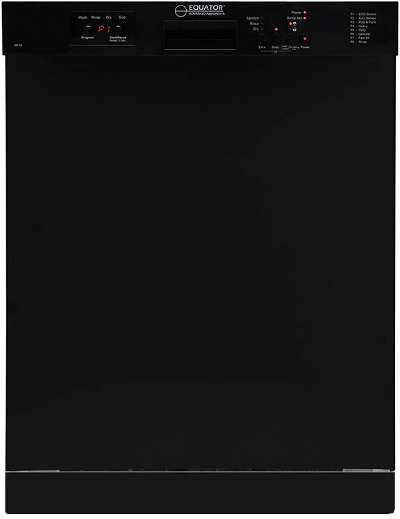 Equator 24'' Built In Dishwasher 14 Place Settings Front Control