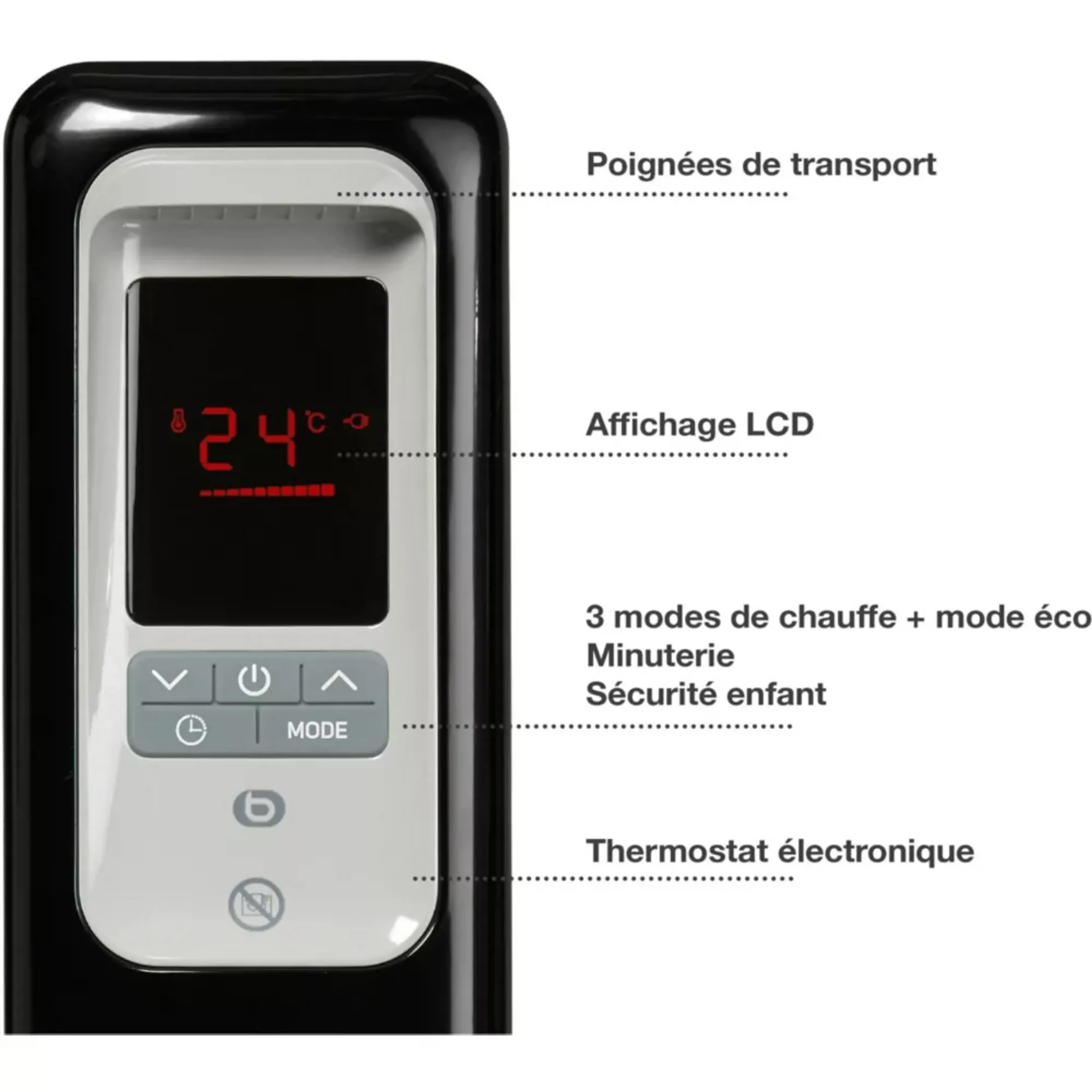 Essentiel-B Oliegevulde radiator ECHB933n