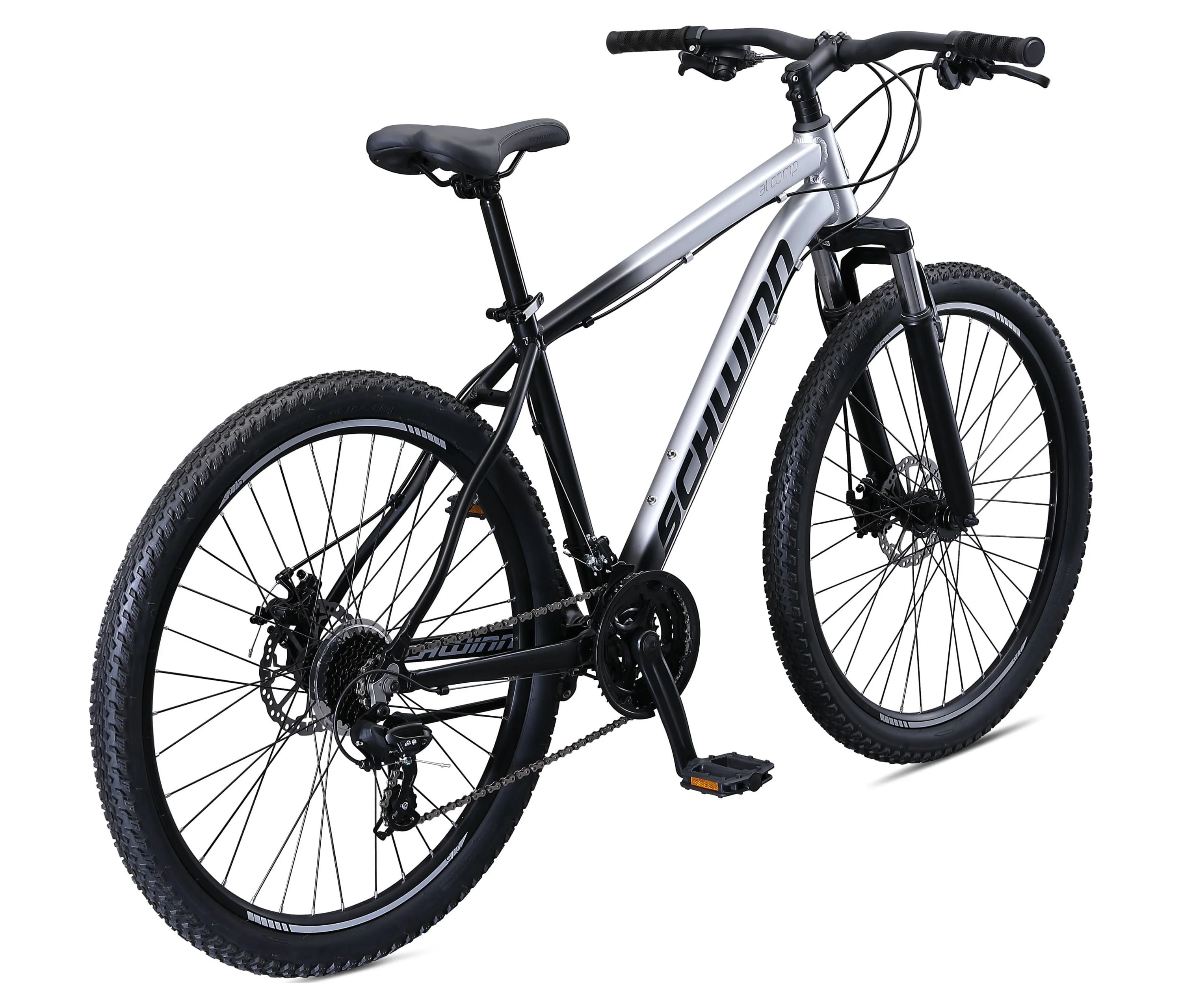 Schwinn AL Comp 27.5 in Men'S Mountain Bike, 21 Speed Adult Bicycle, Grey