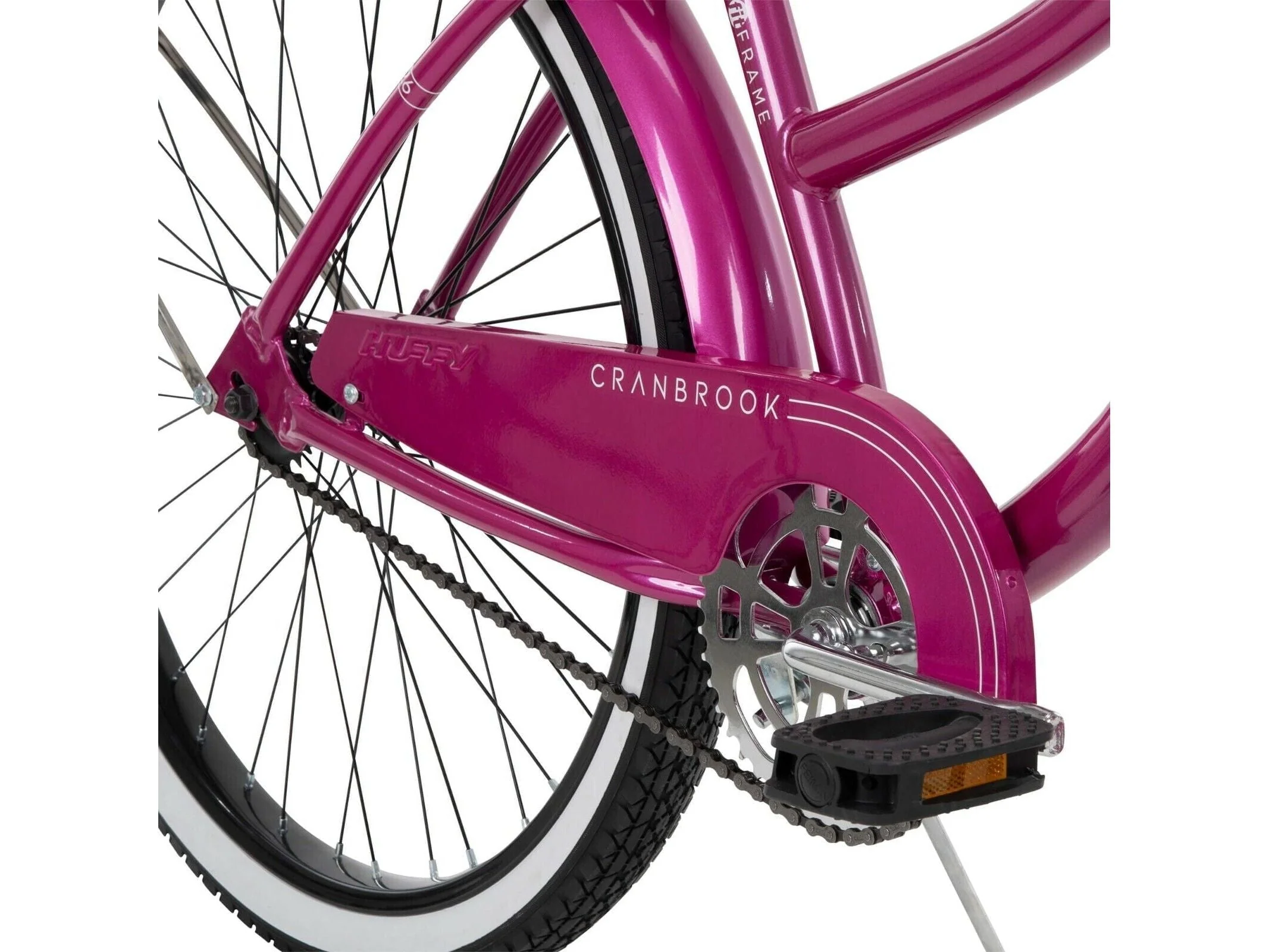 Huffy 26 In. Cranbrook Women'S Beach Cruiser Bike, Pink, Bicycles