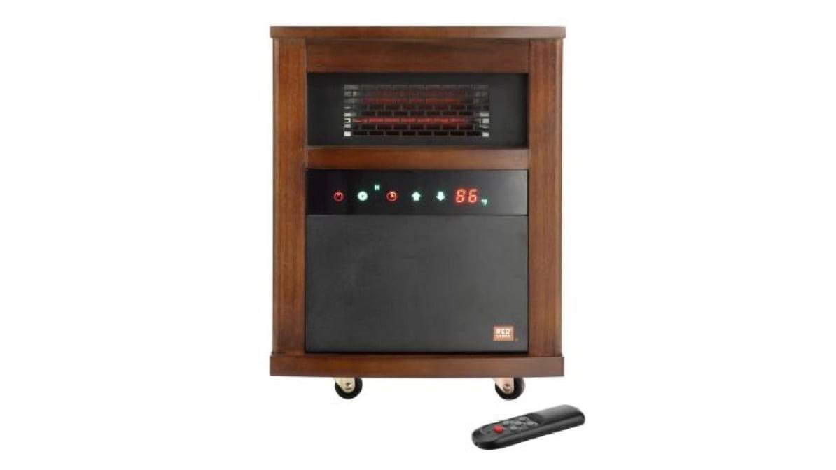 Redstone Gd9315bcw-5ja 1,500 W Portable Electric Infrared Heater with Cabinet