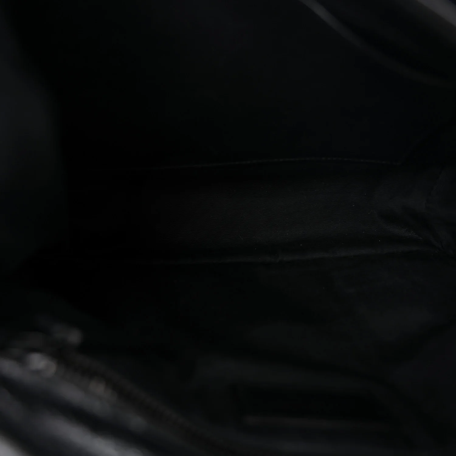 Crinkled Calfskin Matelasse Monogram Medium Niki Chain Satchel Black