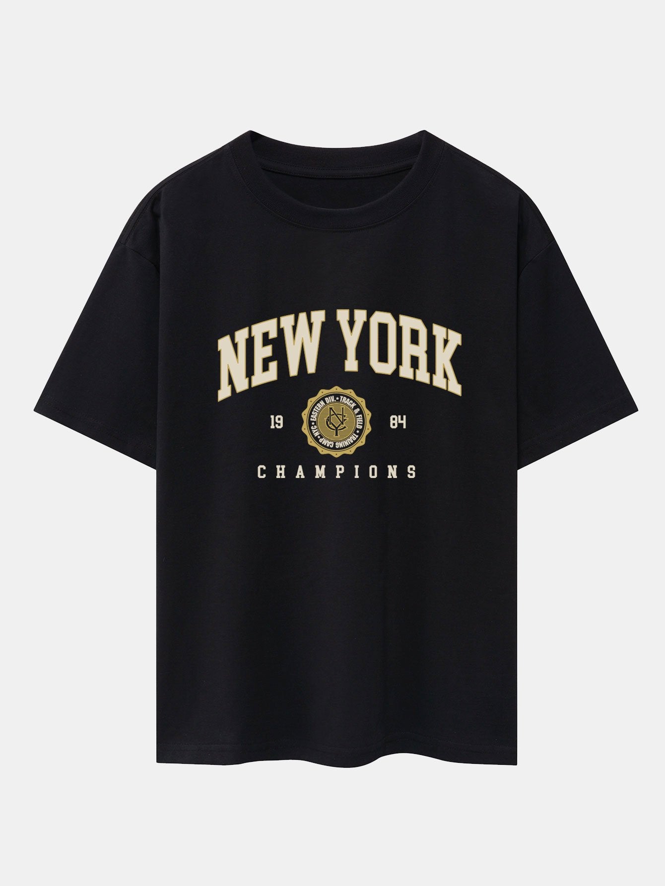 T-shirt oversize épais à imprimé universitaire New York