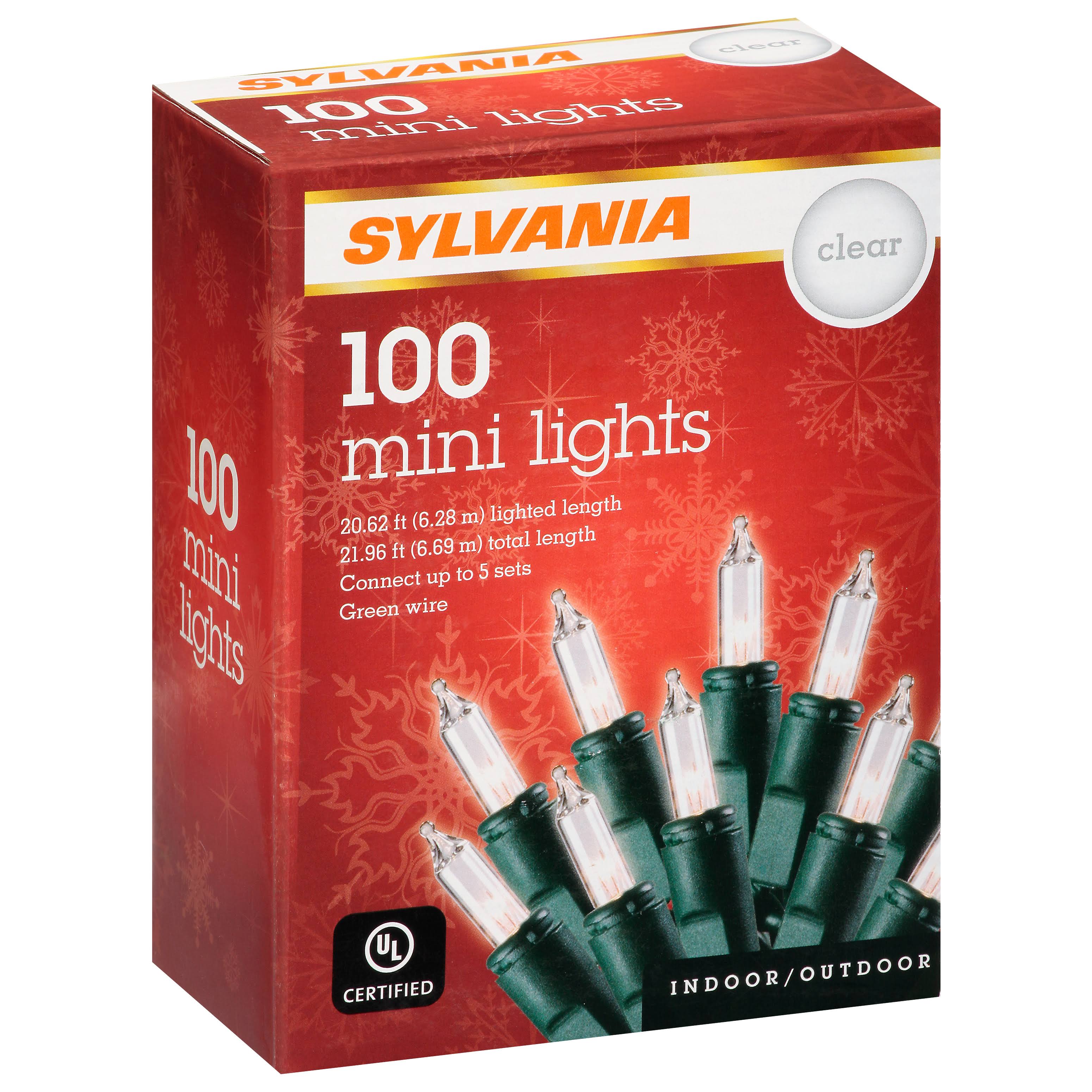 Sylvania Mini Lights, Clear, Indoor/Outdoor - 100 mini lights