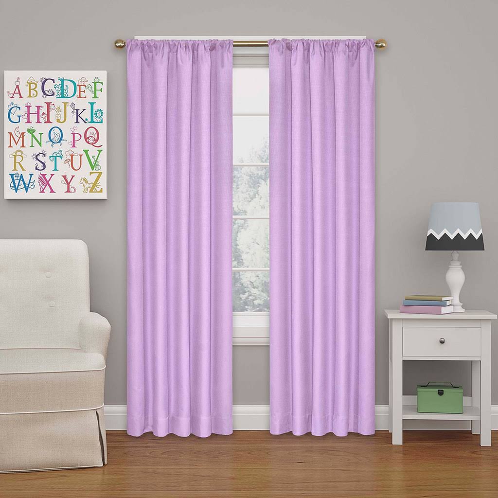Eclipse Kendall Blackout Window Curtain Panel, Purple