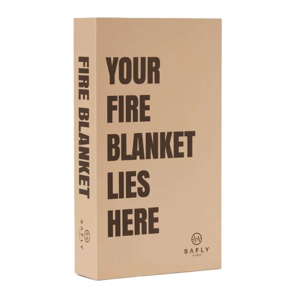 Coffee Table Book med brannteppe 16x28 cm beige